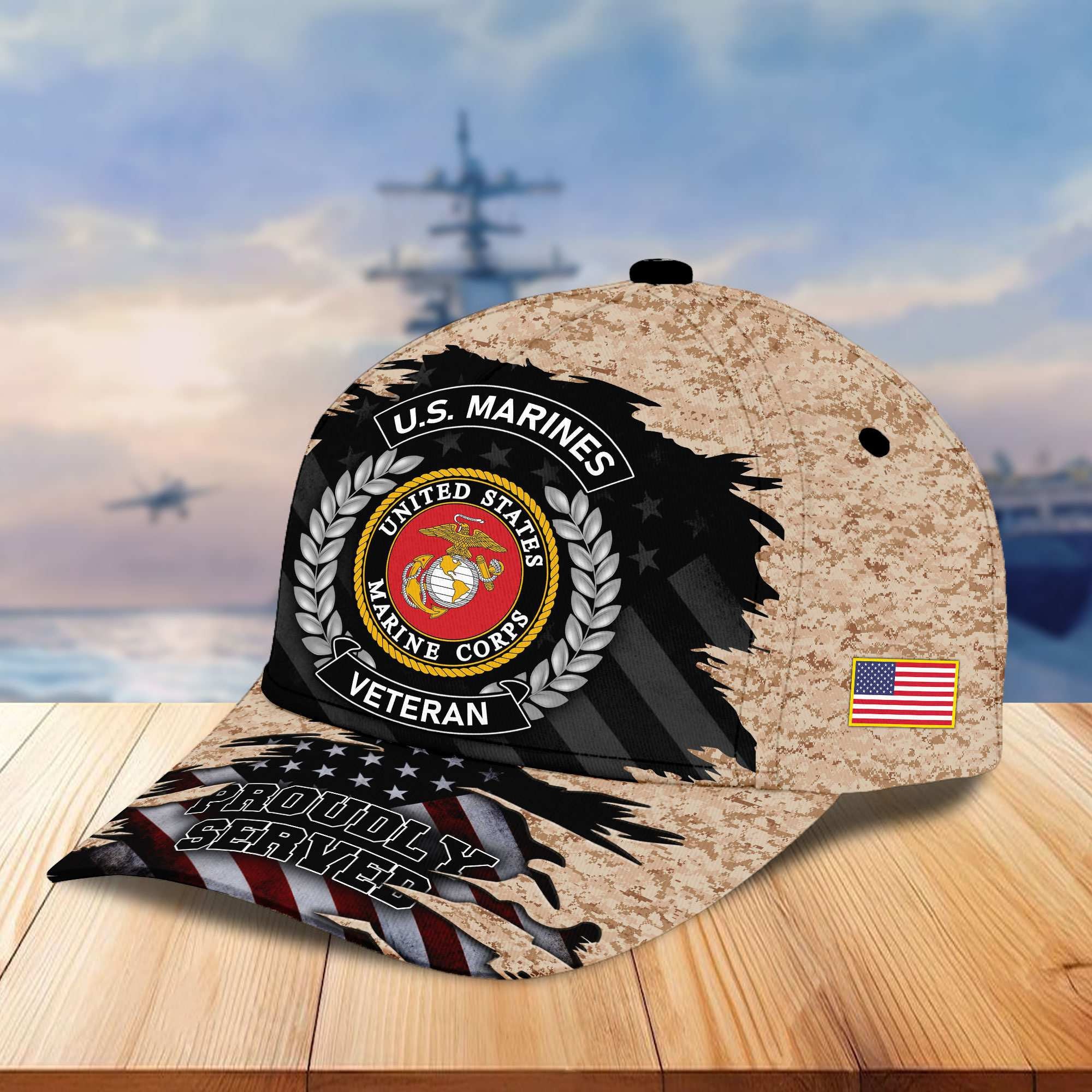 Premium US Veterans Cap, Gifts For Dad, For Husband Veteran APHN070812