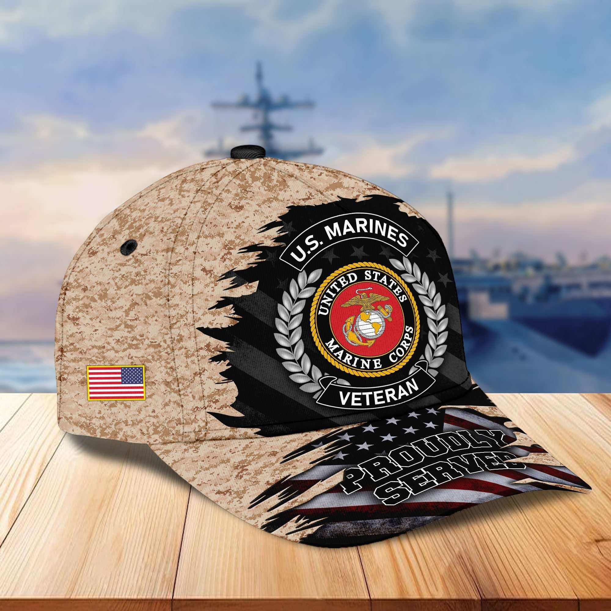 Premium US Veterans Cap, Gifts For Dad, For Husband Veteran APHN070812