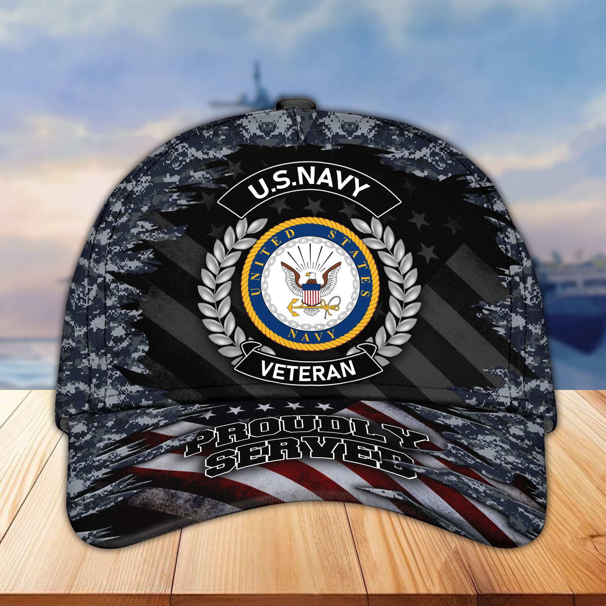 Premium US Veterans Cap, Gifts For Dad, For Husband Veteran APHN070812