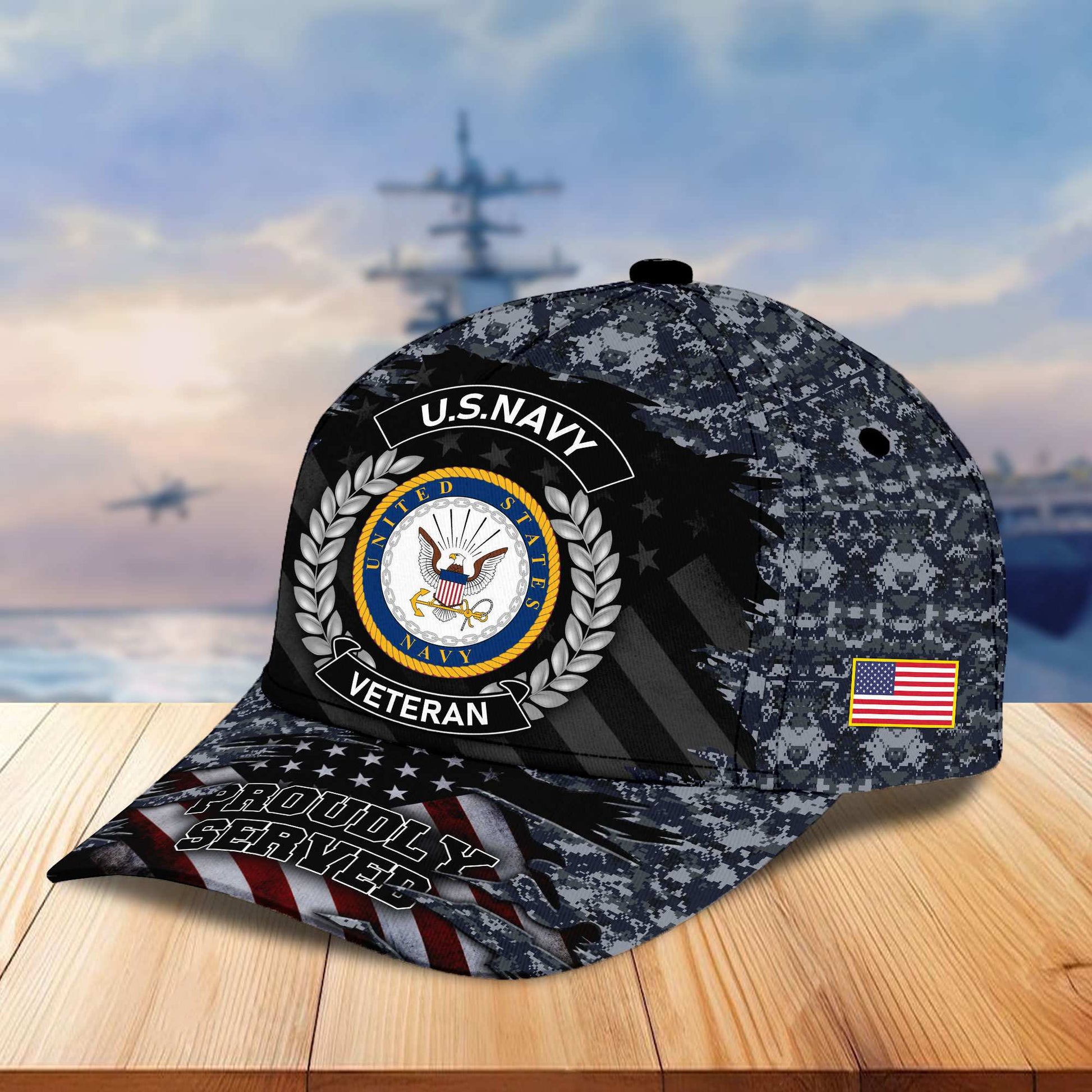 Premium US Veterans Cap, Gifts For Dad, For Husband Veteran APHN070812