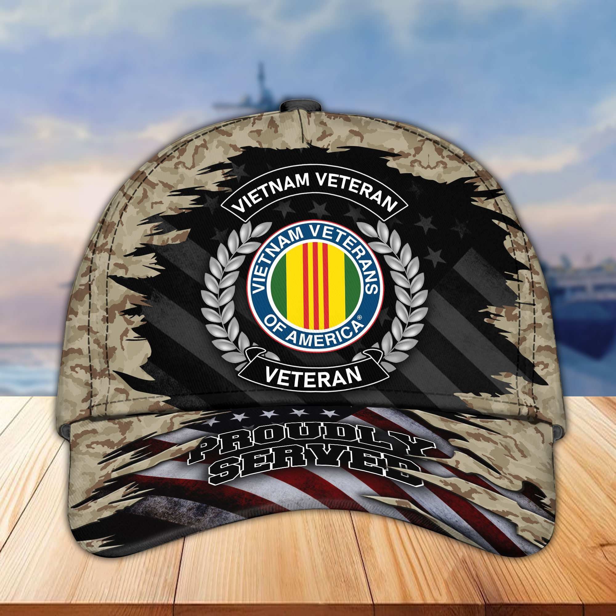 Premium US Veterans Cap, Gifts For Dad, For Husband Veteran APHN070812