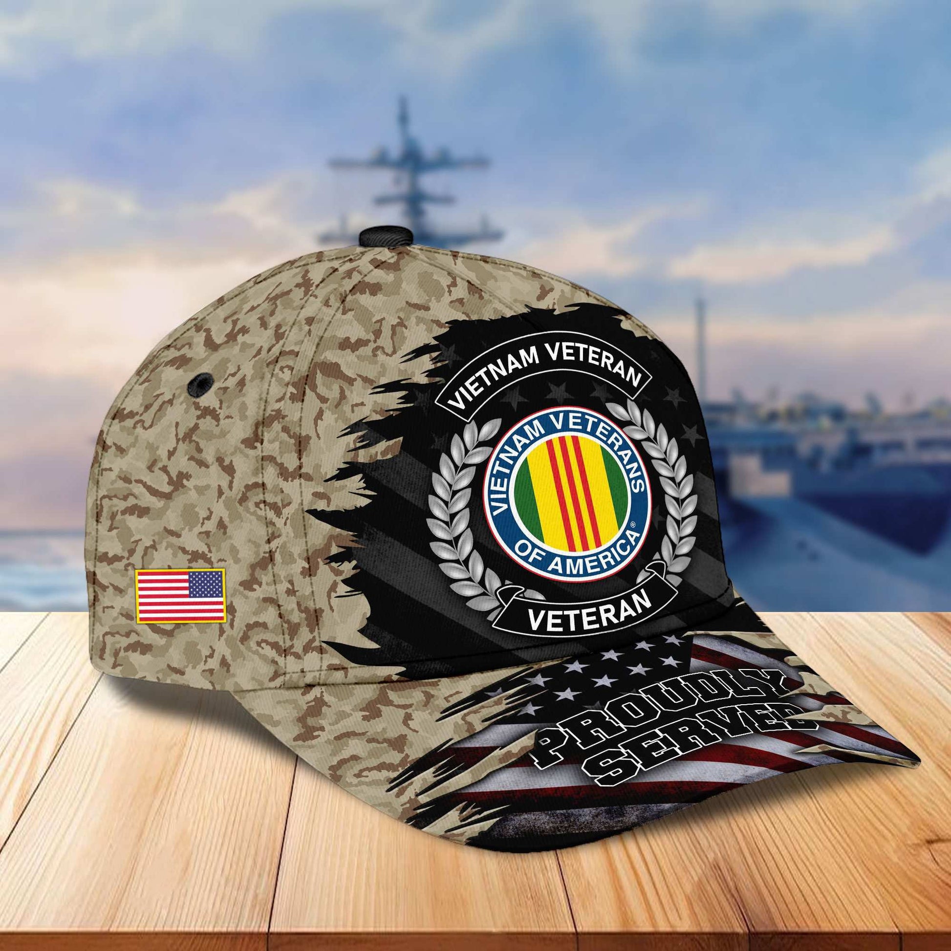 Premium US Veterans Cap, Gifts For Dad, For Husband Veteran APHN070812