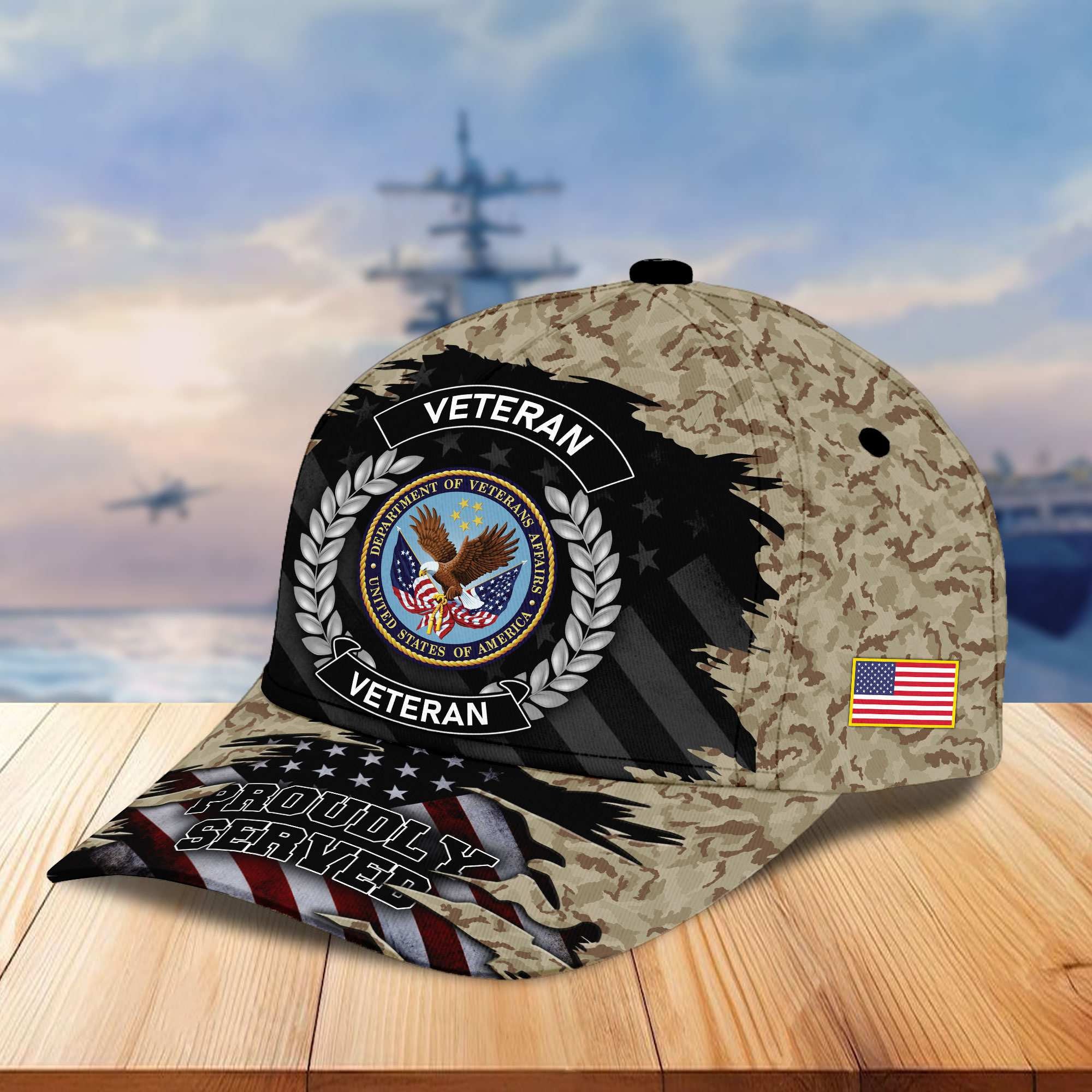 Premium US Veterans Cap, Gifts For Dad, For Husband Veteran APHN070812