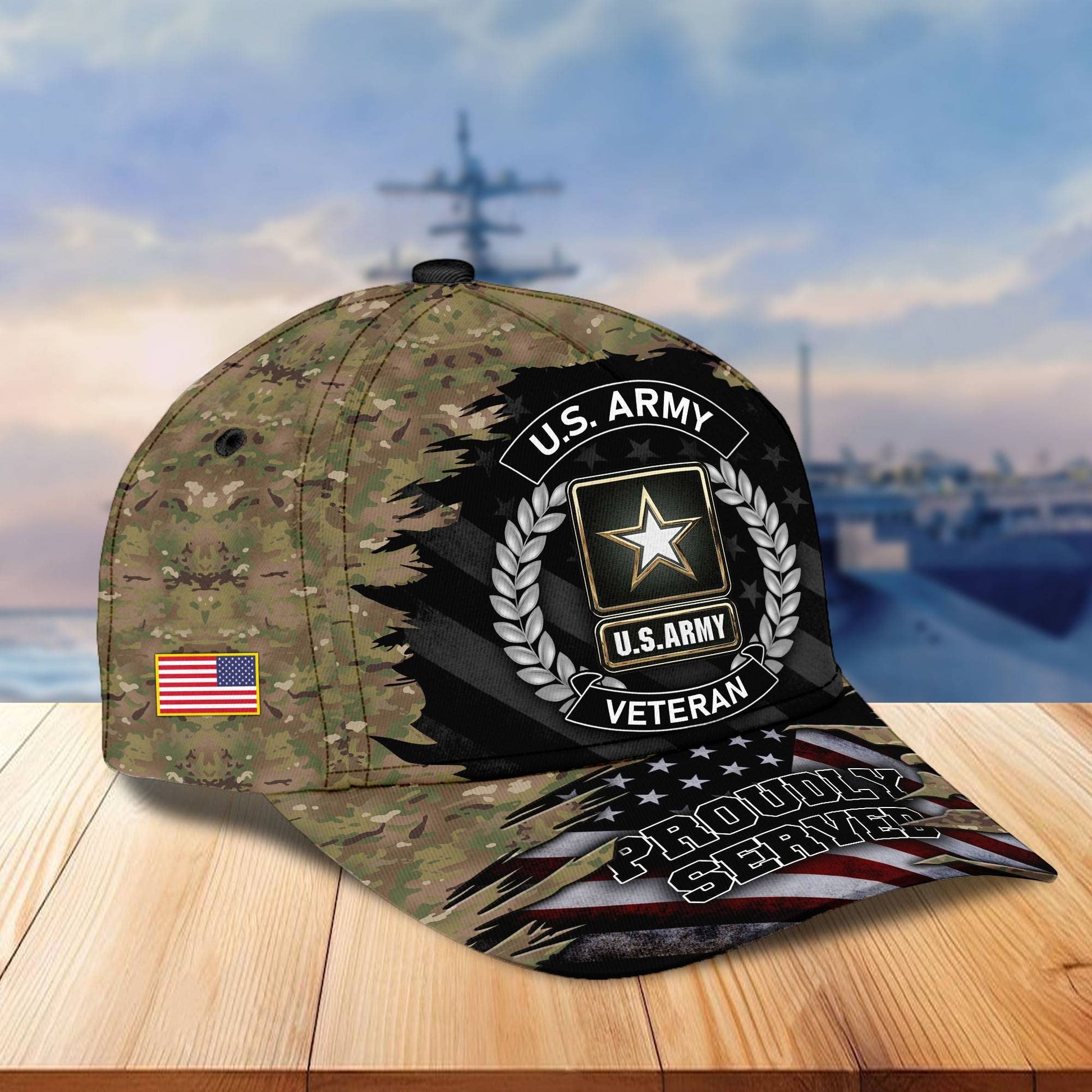 Premium US Veterans Cap, Gifts For Dad, For Husband Veteran APHN070812