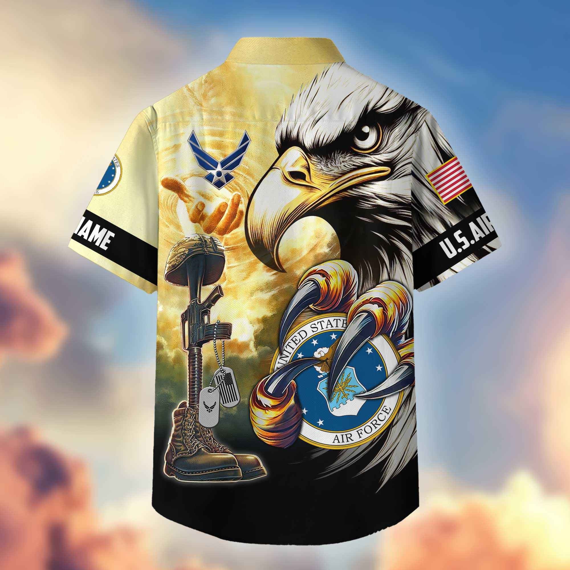 Premium Personalized Honoring All Who Served US Veterans Hawaiian Shirt APHN020813