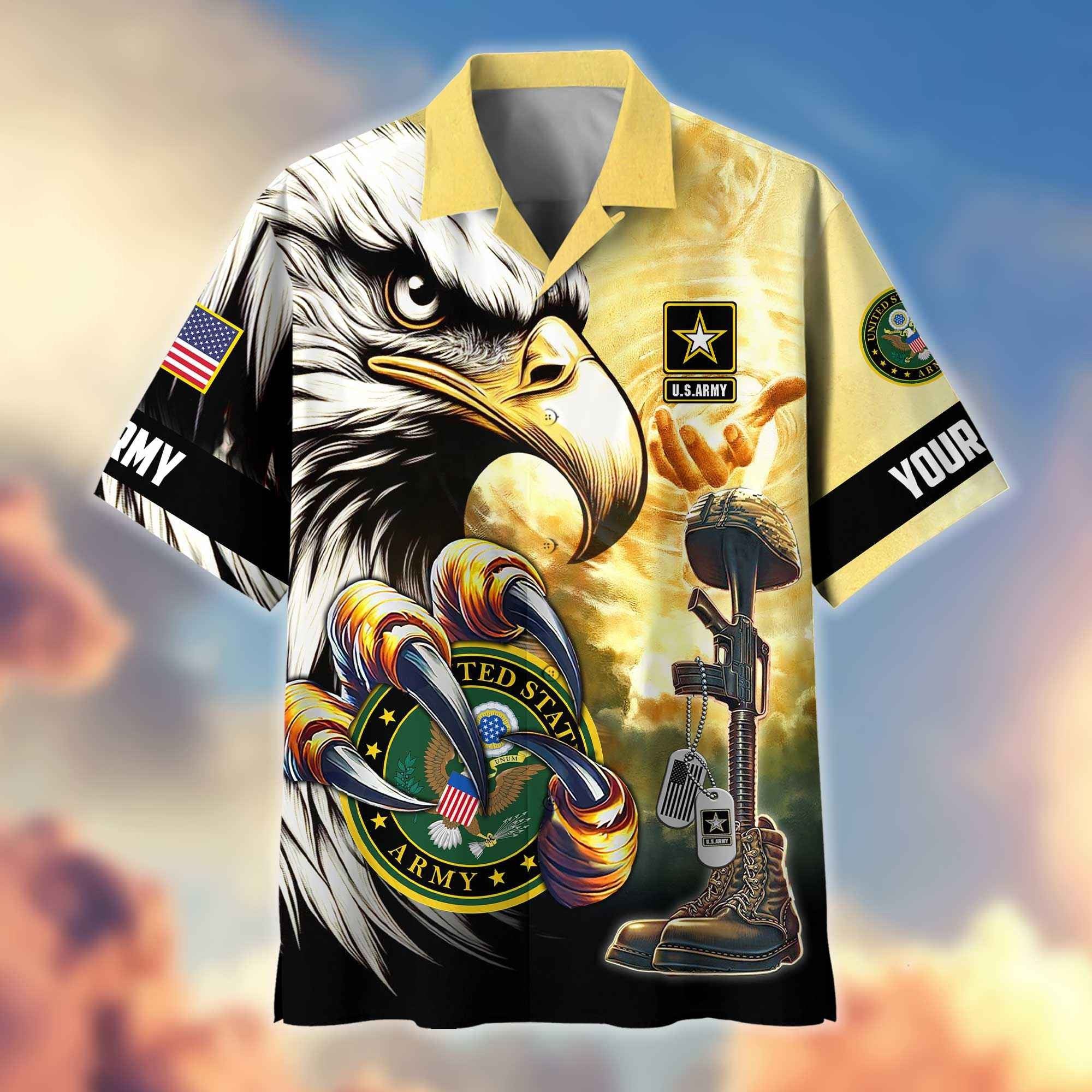 Premium Personalized Honoring All Who Served US Veterans Hawaiian Shirt APHN020813