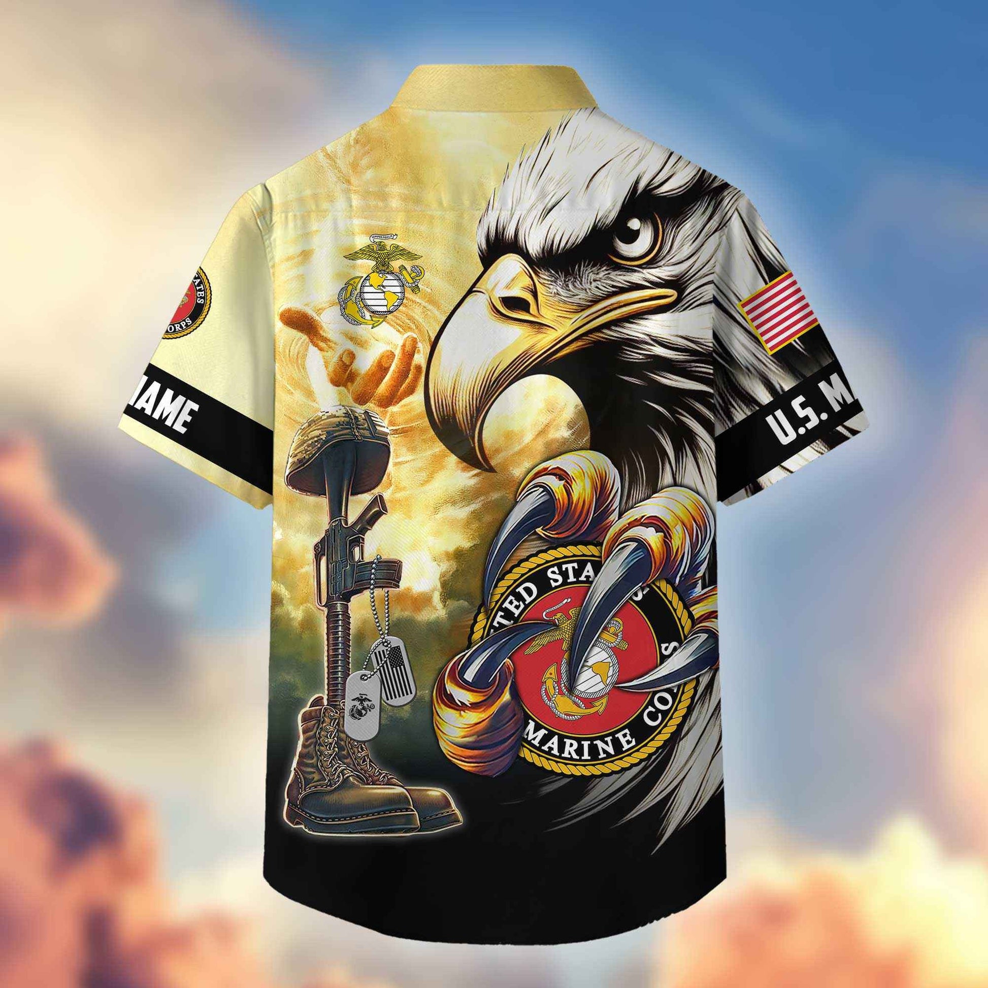 Premium Personalized Honoring All Who Served US Veterans Hawaiian Shirt APHN020813