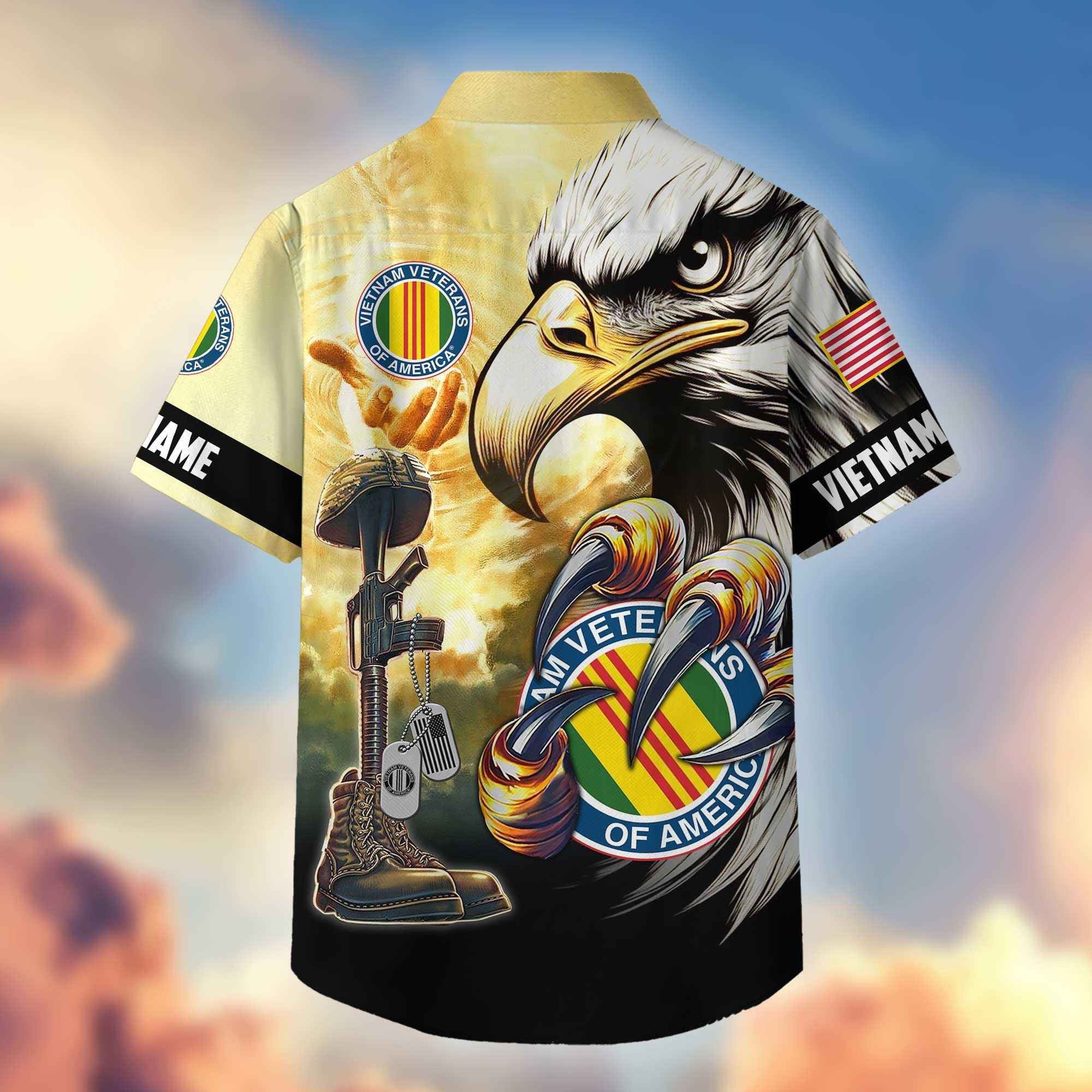 Premium Personalized Honoring All Who Served US Veterans Hawaiian Shirt APHN020813