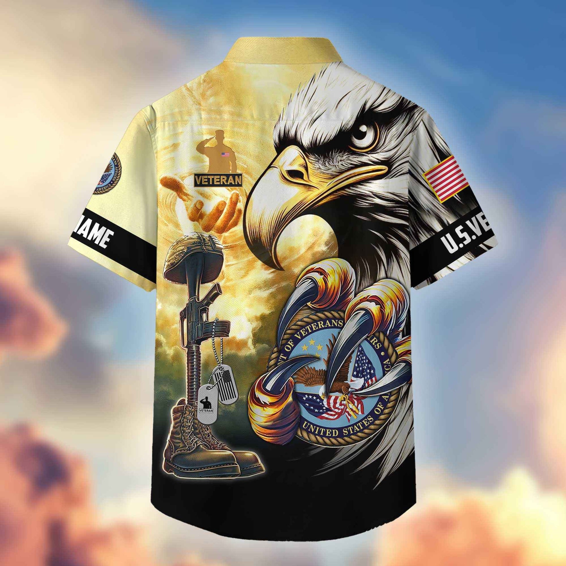 Premium Personalized Honoring All Who Served US Veterans Hawaiian Shirt APHN020813