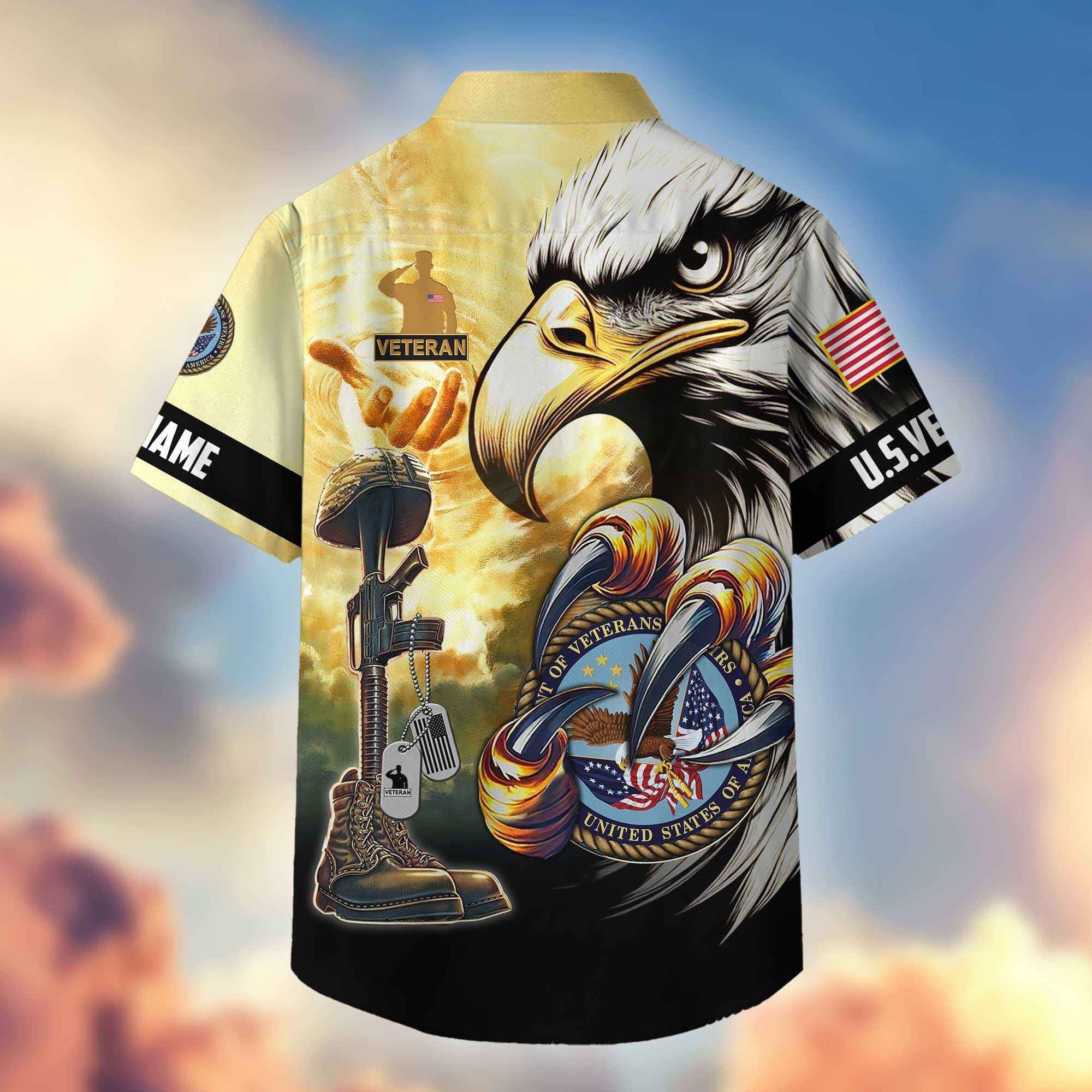 Premium Personalized Honoring All Who Served US Veterans Hawaiian Shirt APHN020813