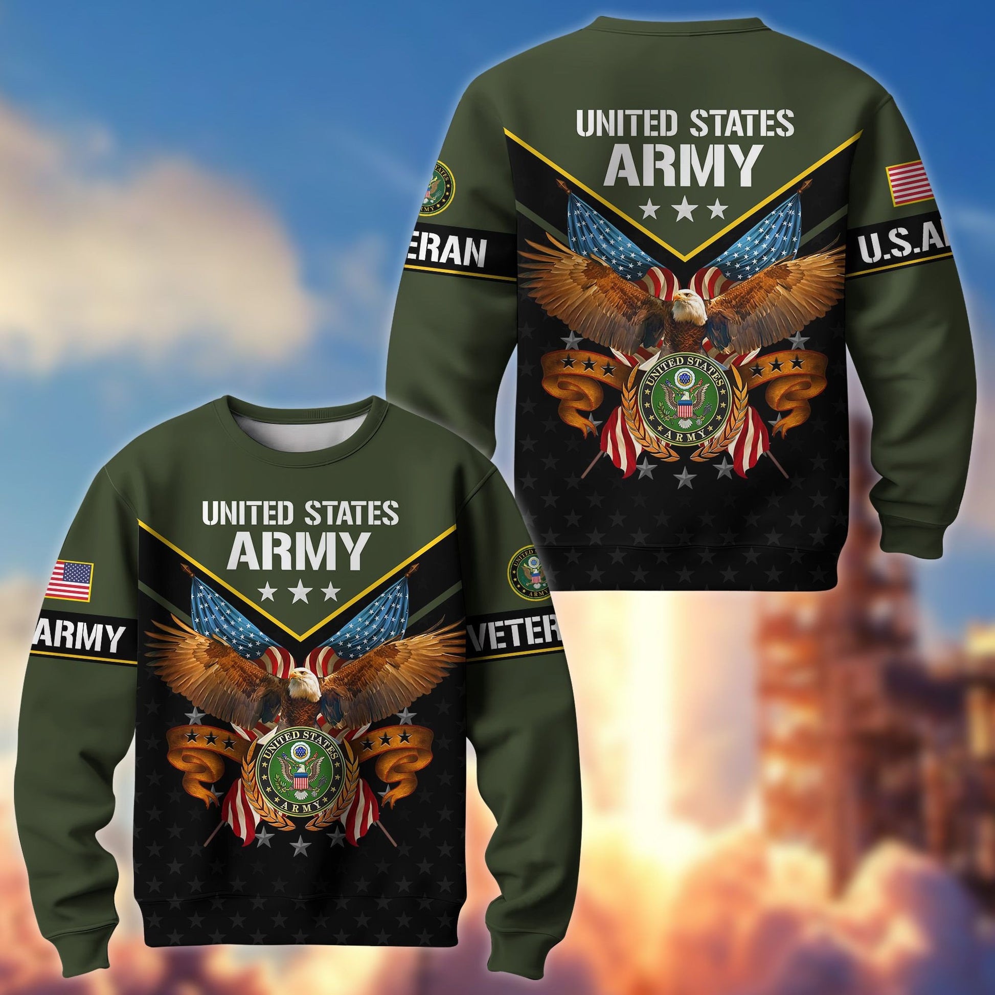 Premium American Pride US Veterans Sweatshirt APVC230101