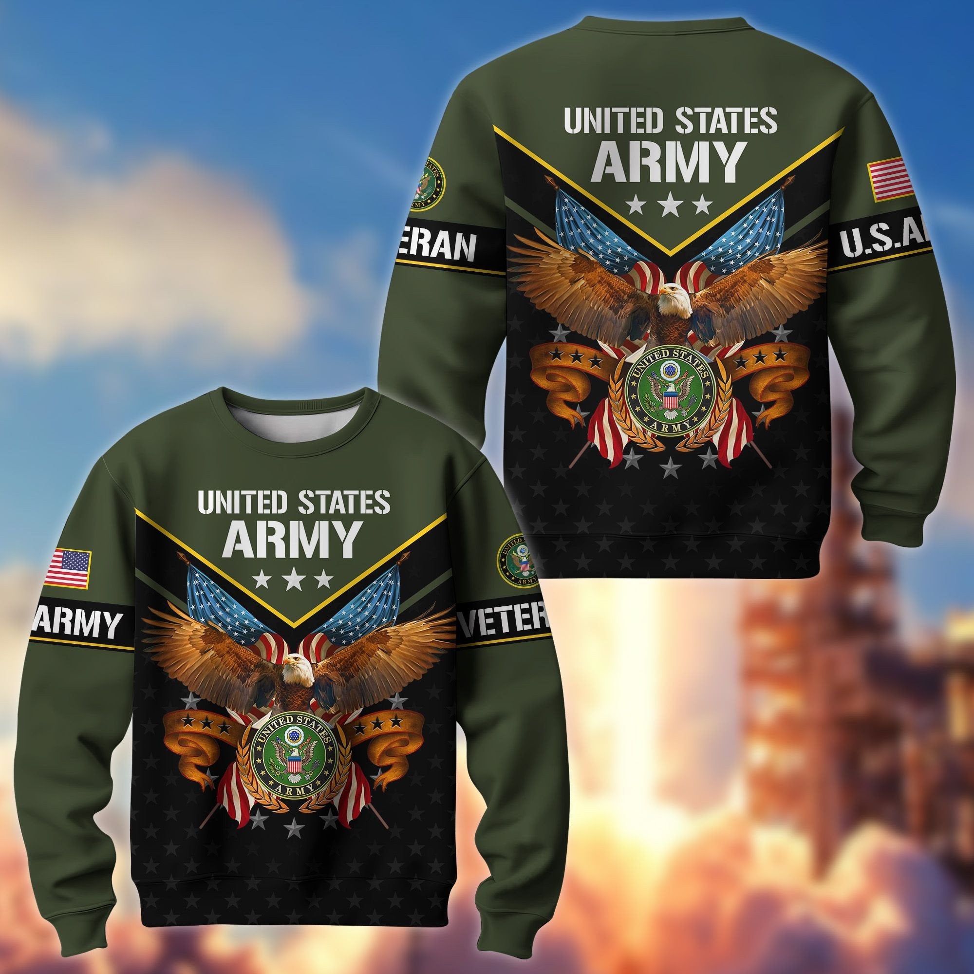 Premium American Pride US Veterans Sweatshirt APVC230101