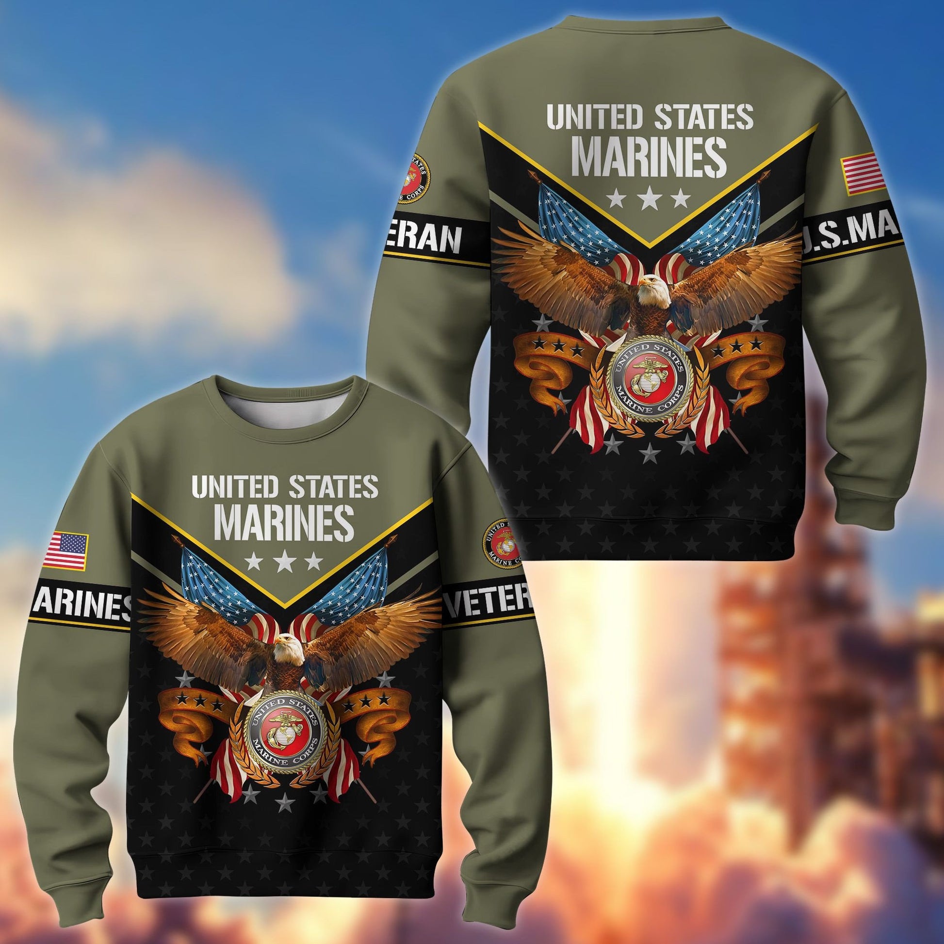 Premium American Pride US Veterans Sweatshirt APVC230101