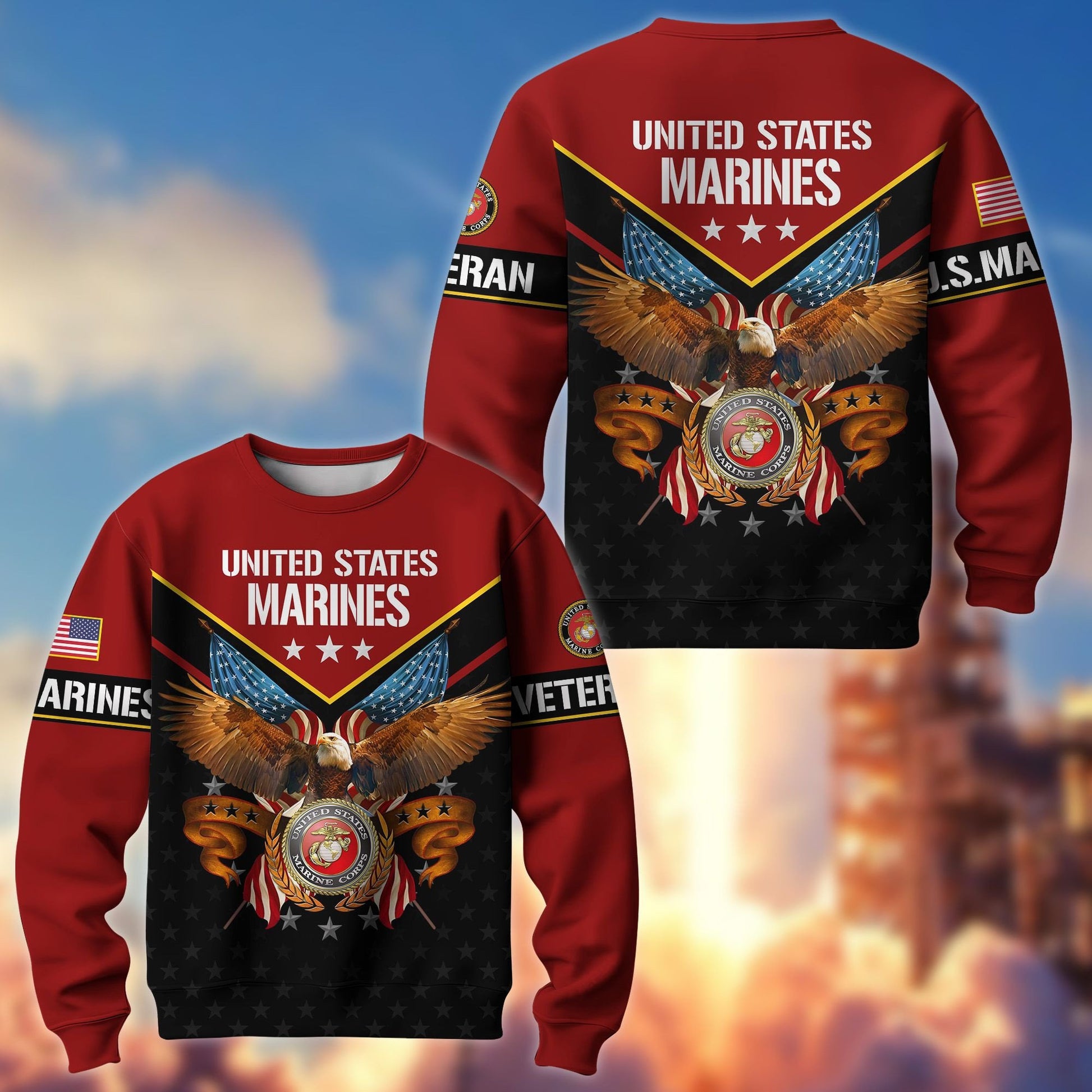 Premium American Pride US Veterans Sweatshirt APVC230101