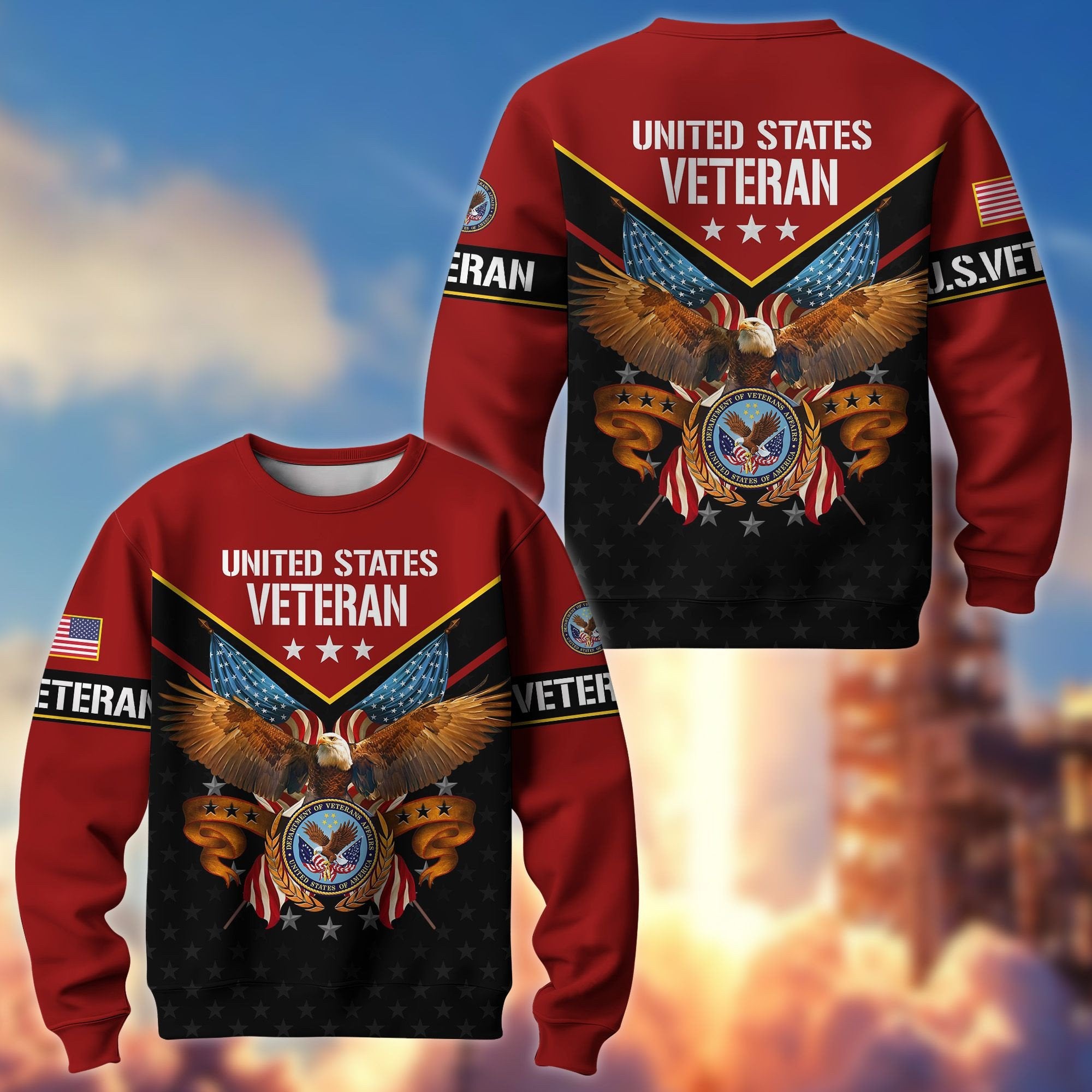 Premium American Pride US Veterans Sweatshirt APVC230101