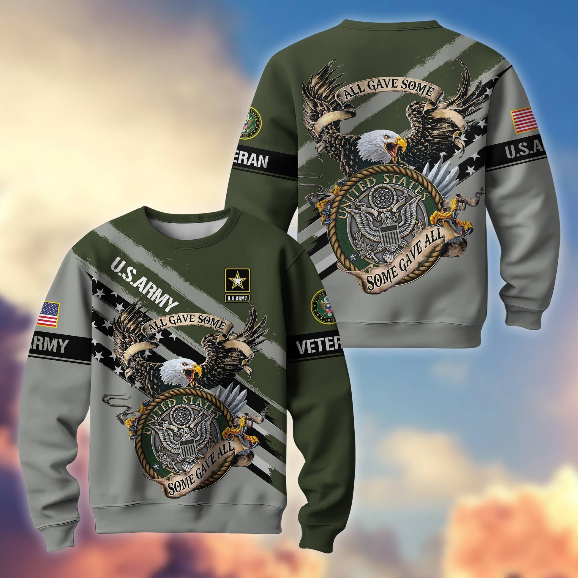 Premium Honoring All Who Served US Veterans Sweatshirt APVC161101