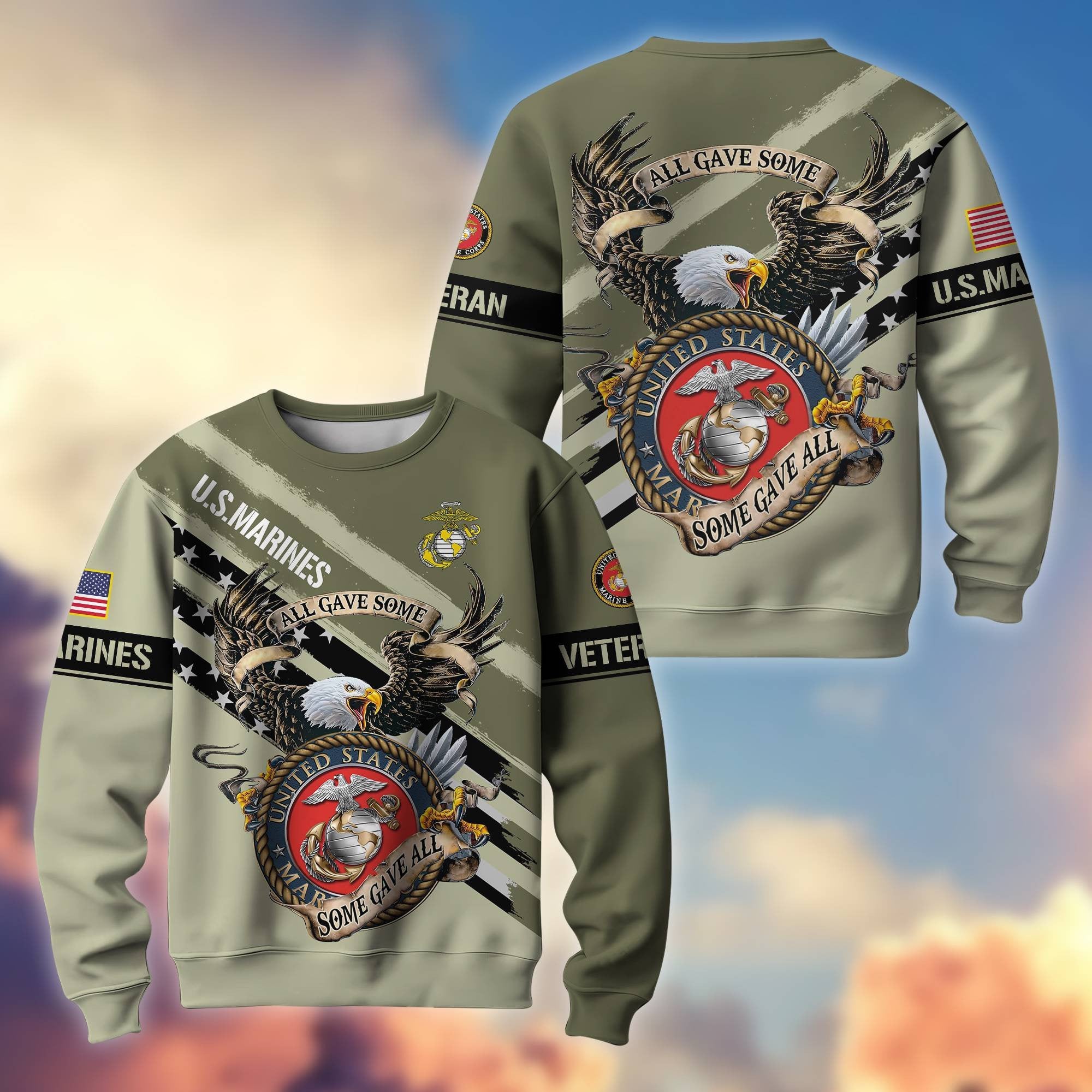 Premium Honoring All Who Served US Veterans Sweatshirt APVC161101