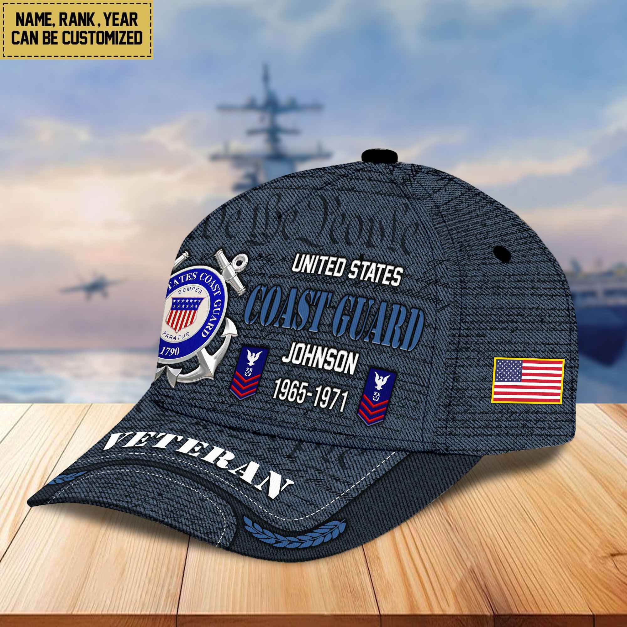Premium Personalized Proudly Served US Veterans Cap, Gifts For Dad, Gifts For Husband Veteran APHN080811