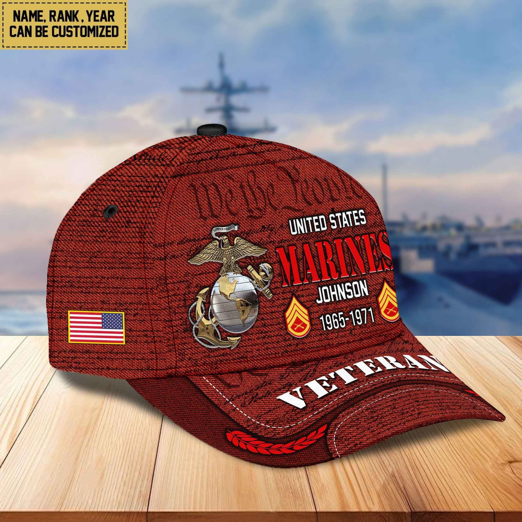 Premium Personalized Proudly Served US Veterans Cap, Gifts For Dad, Gifts For Husband Veteran APHN080811
