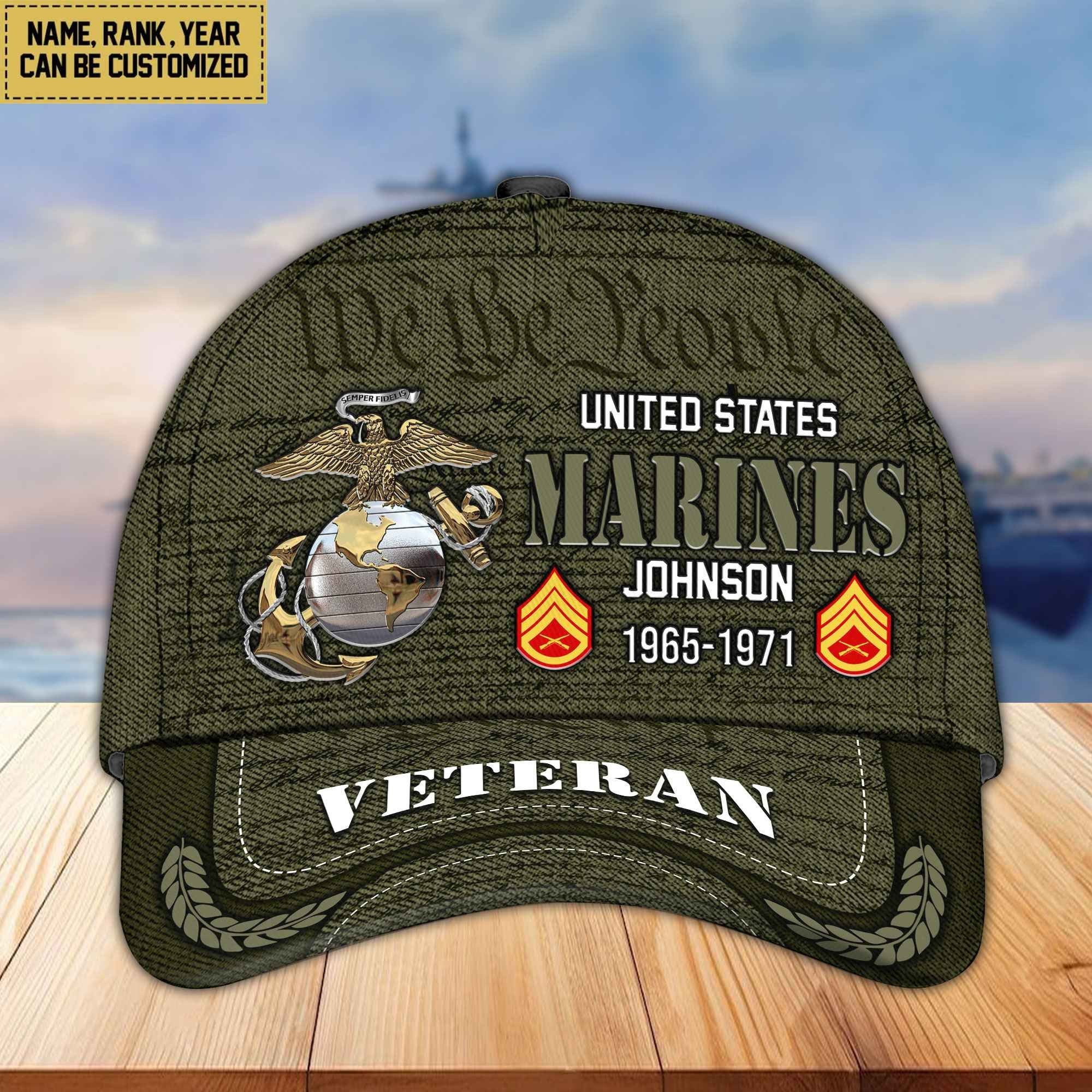 Premium Personalized Proudly Served US Veterans Cap, Gifts For Dad, Gifts For Husband Veteran APHN080811