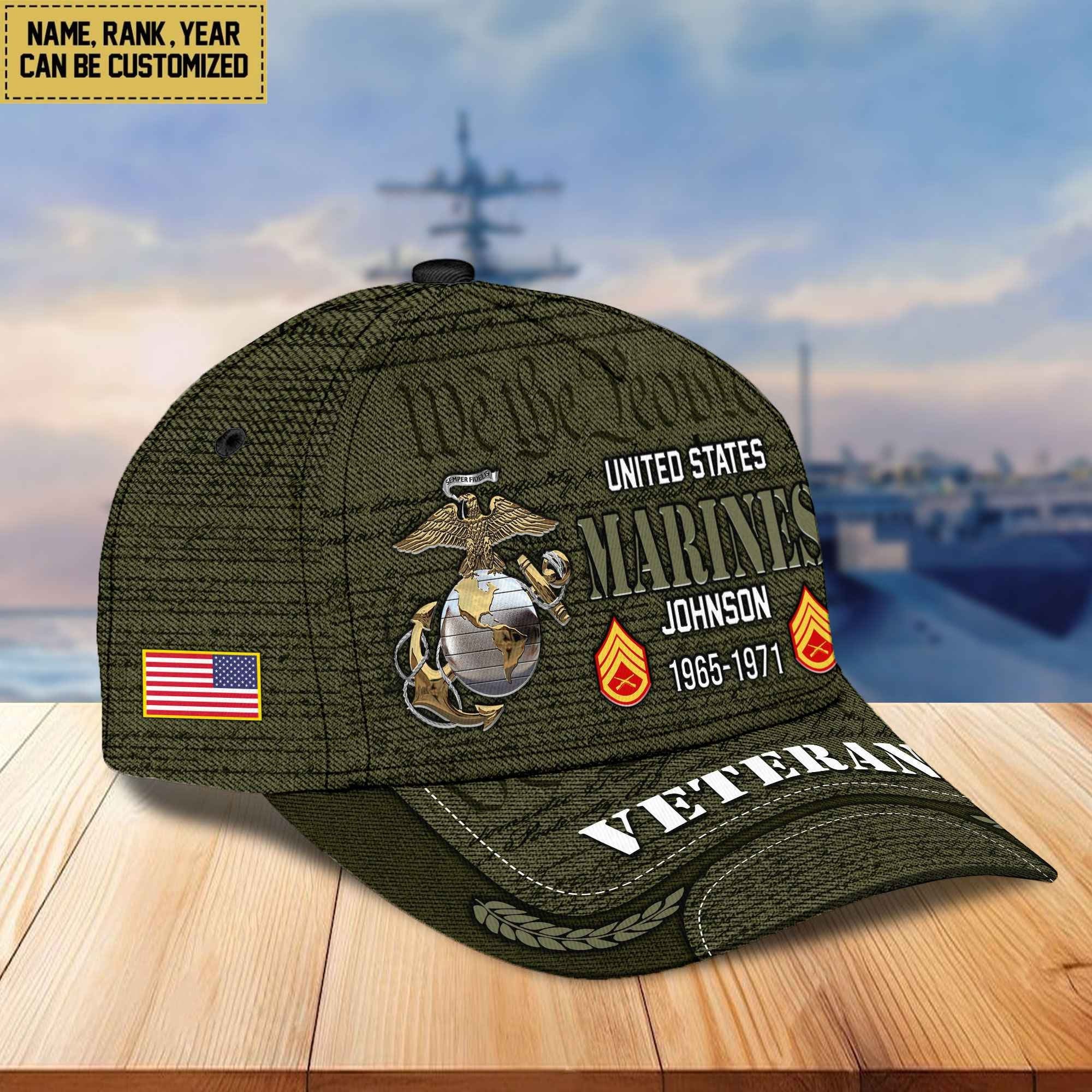 Premium Personalized Proudly Served US Veterans Cap, Gifts For Dad, Gifts For Husband Veteran APHN080811