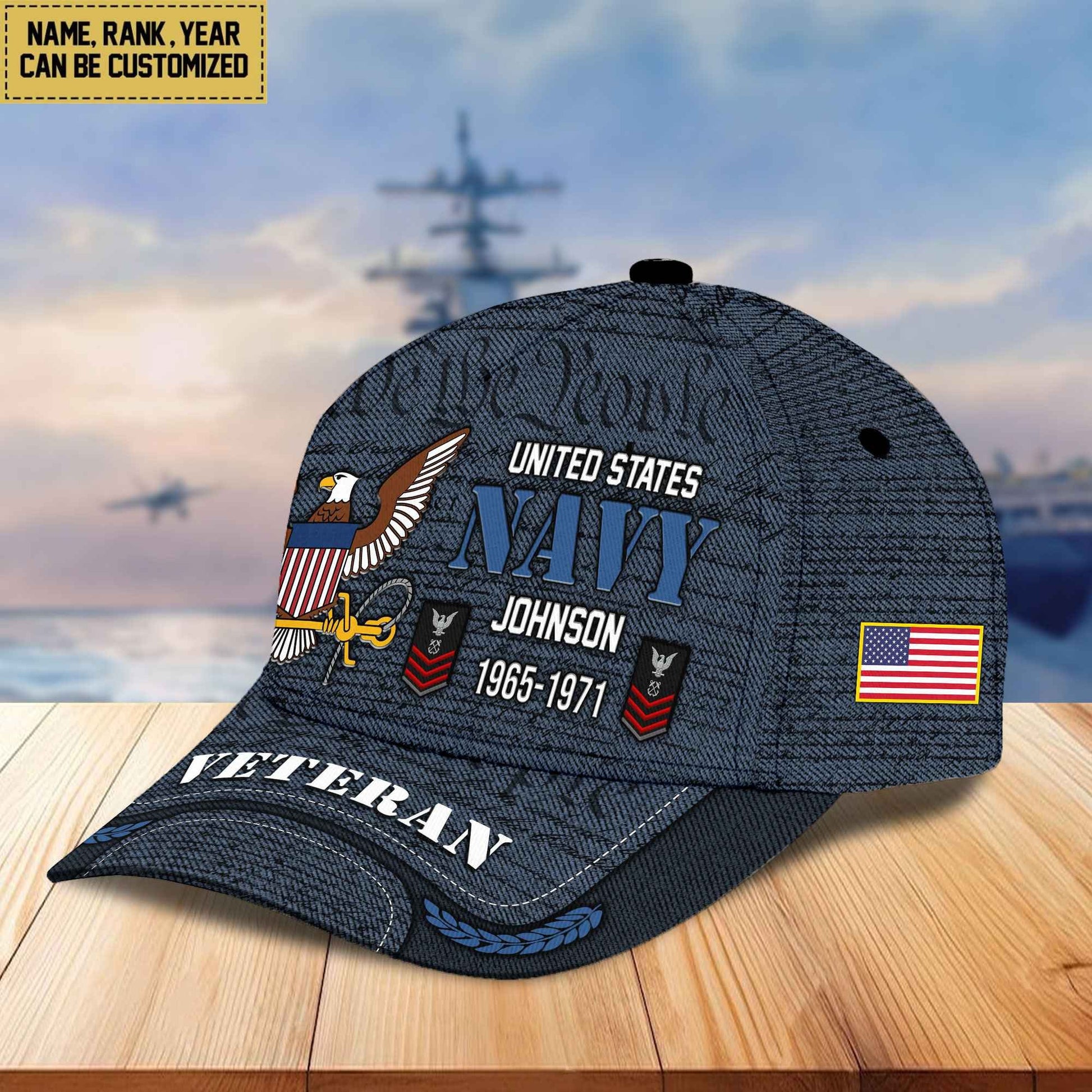 Premium Personalized Proudly Served US Veterans Cap, Gifts For Dad, Gifts For Husband Veteran APHN080811