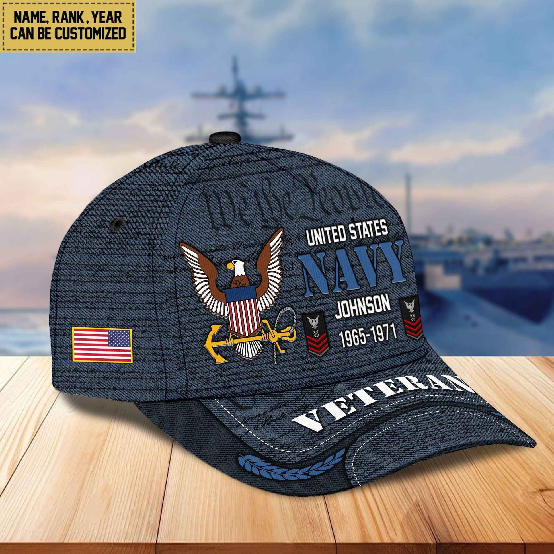 Premium Personalized Proudly Served US Veterans Cap, Gifts For Dad, Gifts For Husband Veteran APHN080811