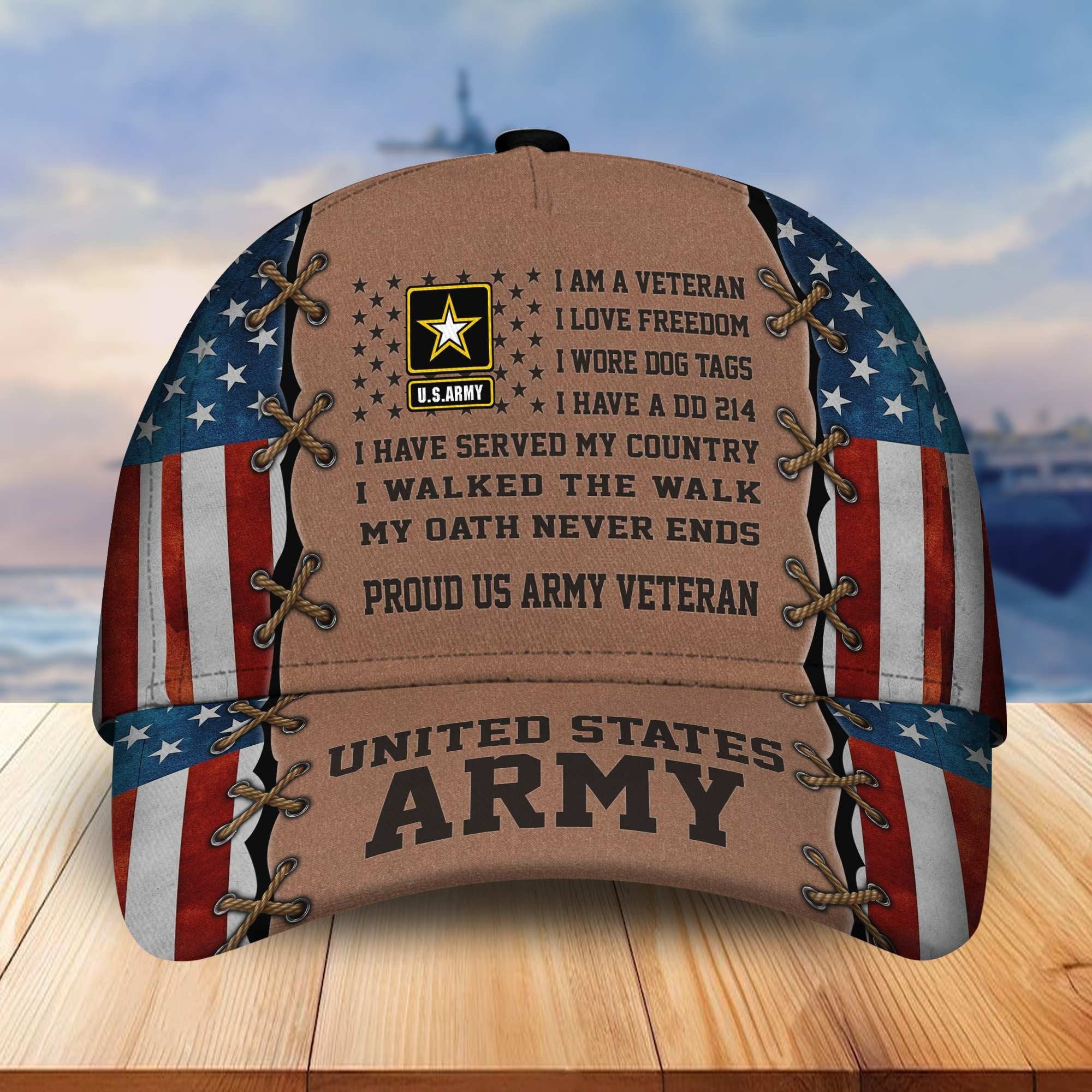 Premium Proudly Served US Veterans Cap, Gifts For Veterans Day BPVC120801