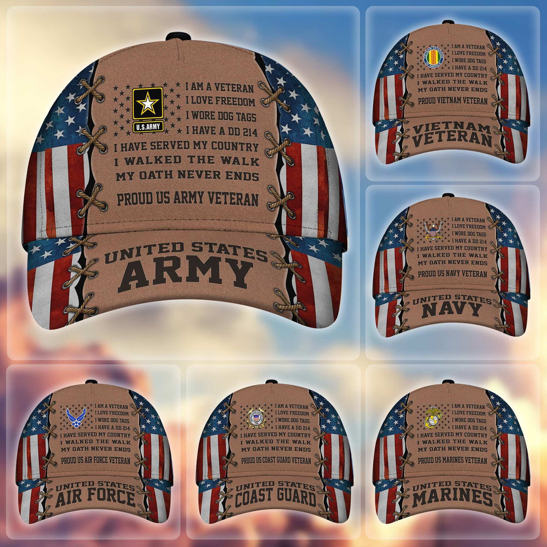 Premium Proudly Served US Veterans Cap, Gifts For Veterans Day BPVC120801