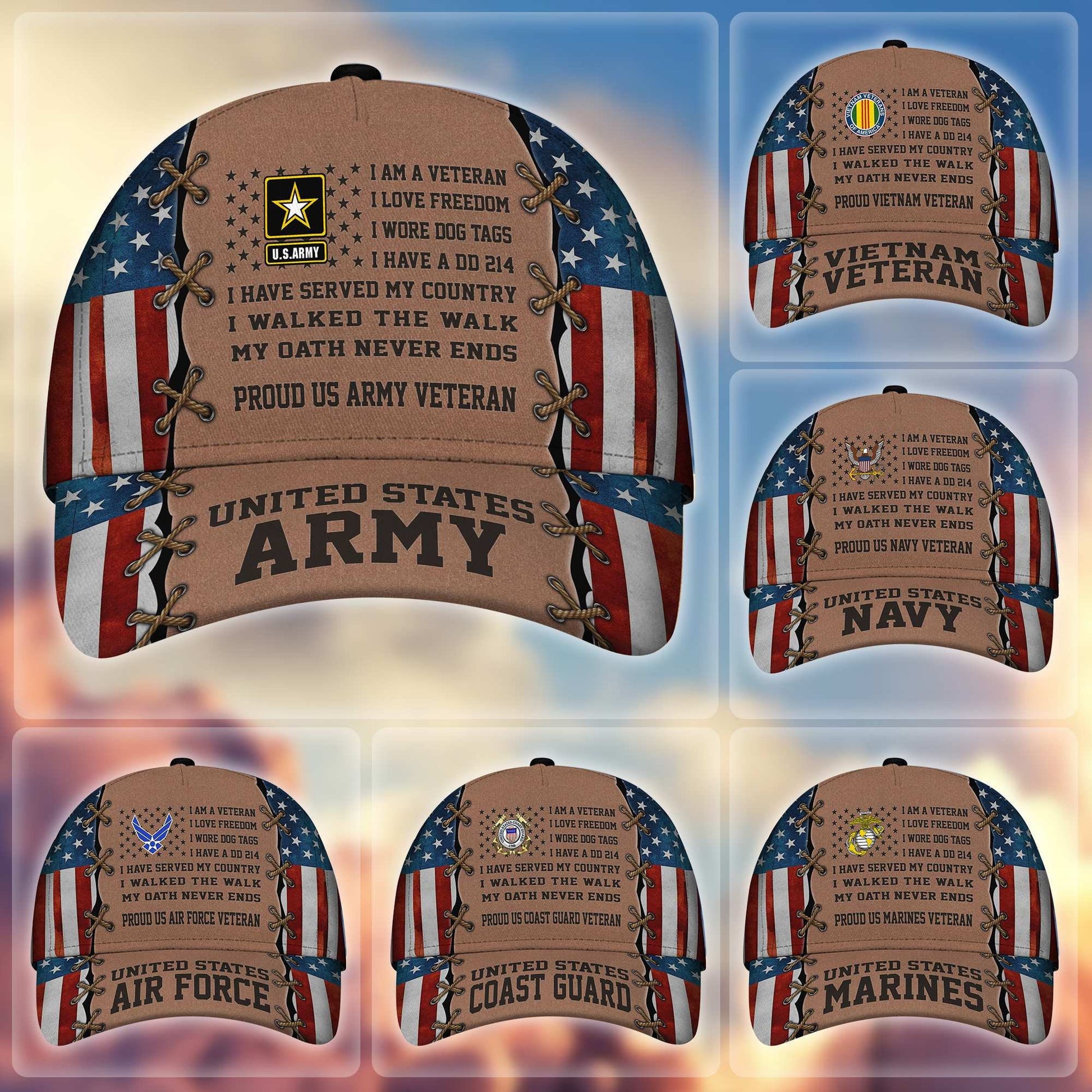 Premium Proudly Served US Veterans Cap, Gifts For Veterans Day BPVC120801