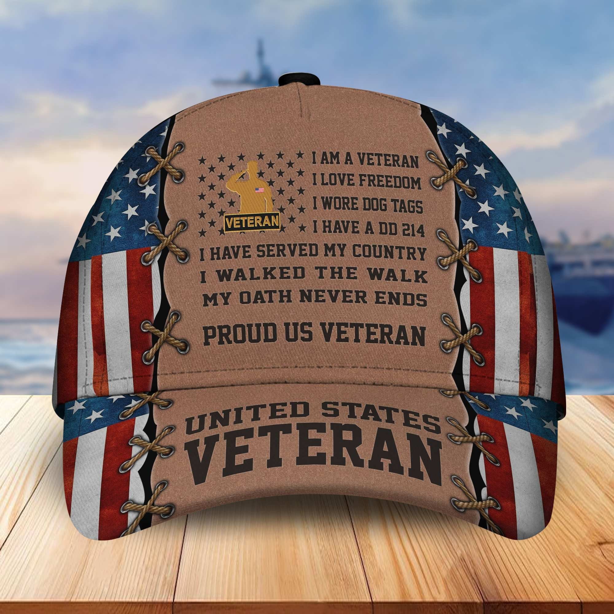 Premium Proudly Served US Veterans Cap, Gifts For Veterans Day BPVC120801