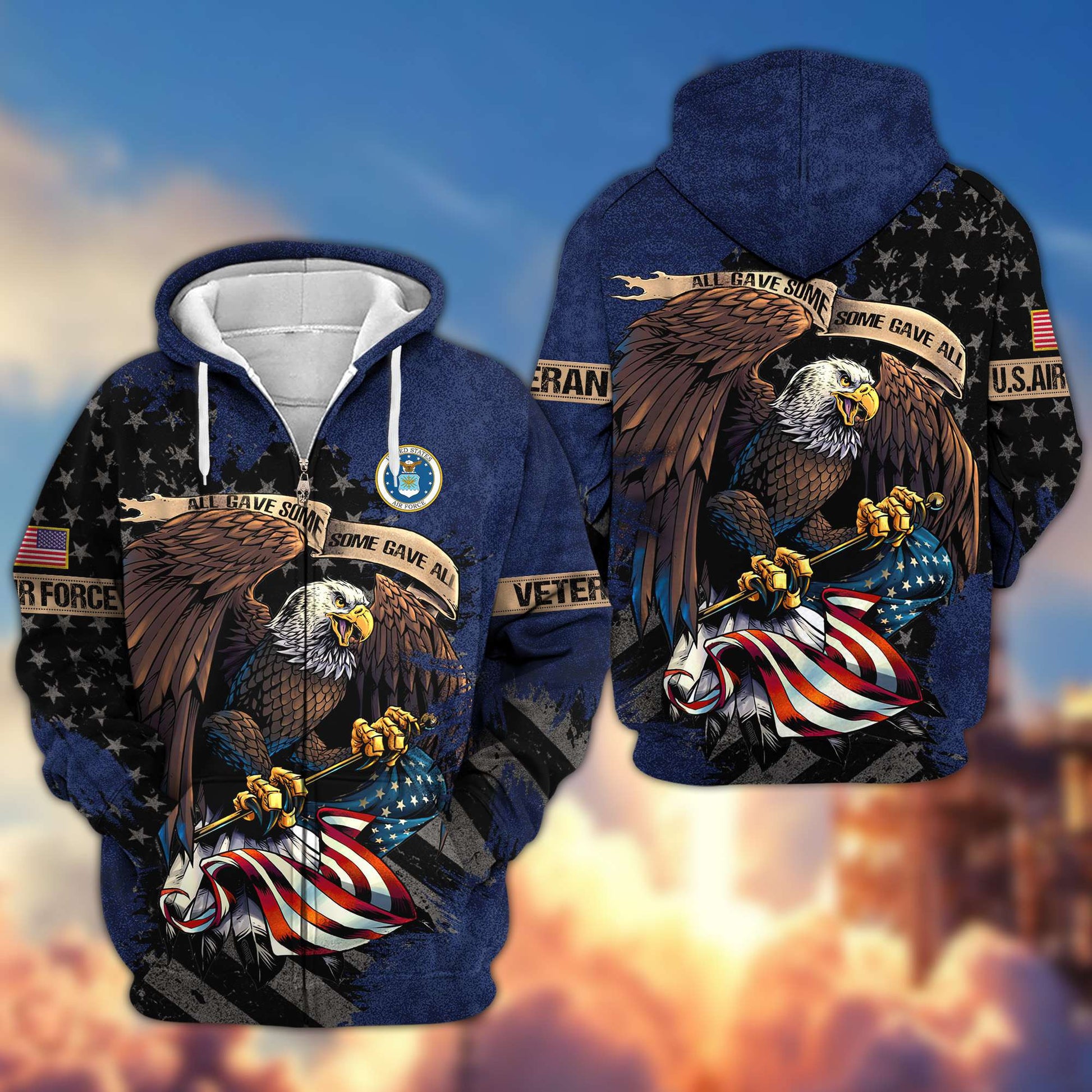 Premium US Veterans Zip Hoodie Gifts For Veterans Day, Gifts For Dad, Gifts For Husband BPVC160802