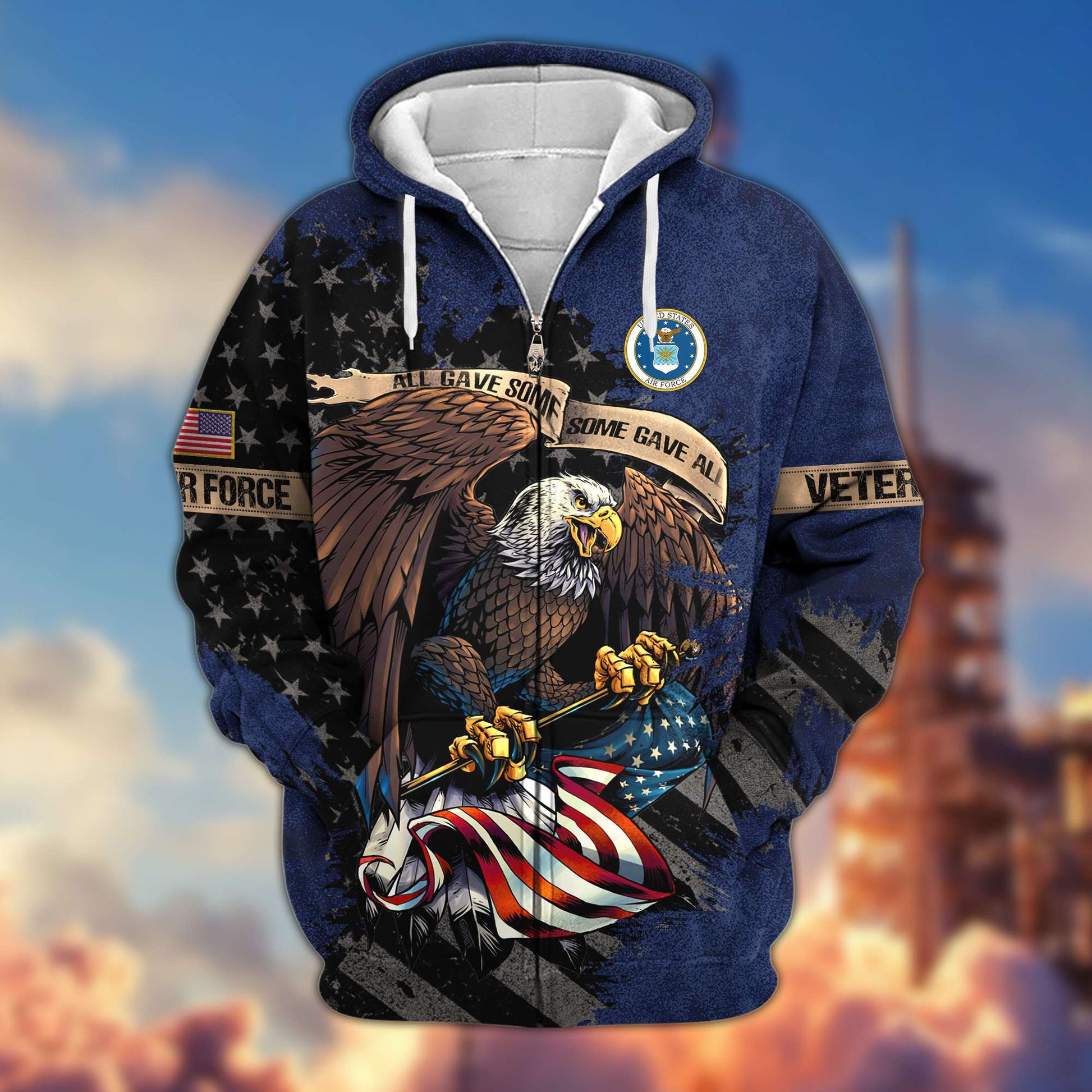 Premium US Veterans Zip Hoodie Gifts For Veterans Day, Gifts For Dad, Gifts For Husband BPVC160802