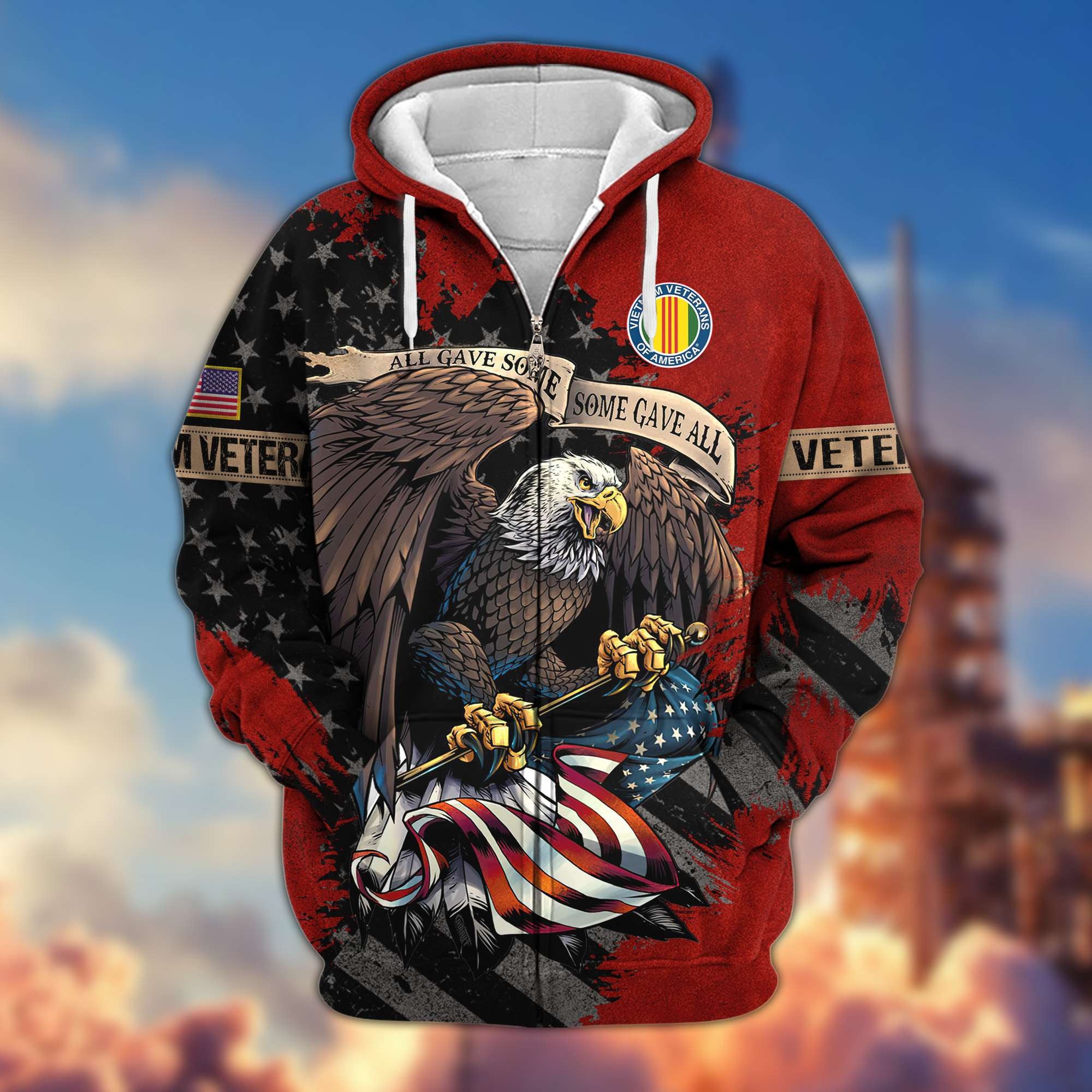 Premium US Veterans Zip Hoodie Gifts For Veterans Day, Gifts For Dad, Gifts For Husband BPVC160802
