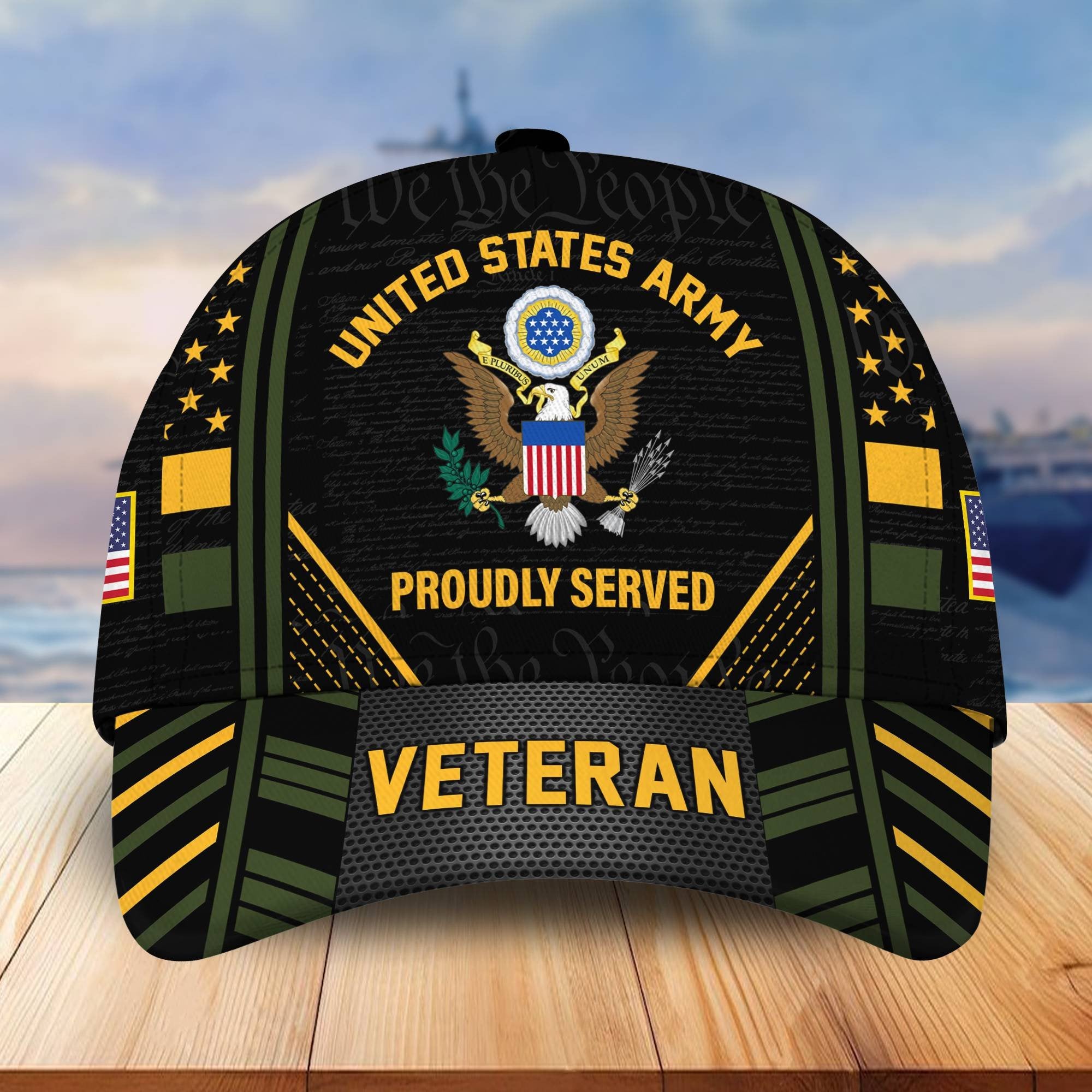 Premium Proudly Served US Veterans Cap, Gifts For Veterans Day BPVC160801