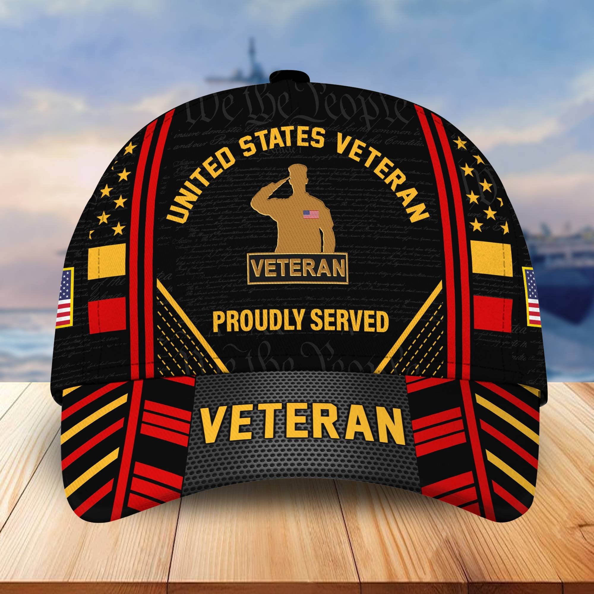Premium Proudly Served US Veterans Cap, Gifts For Veterans Day BPVC160801