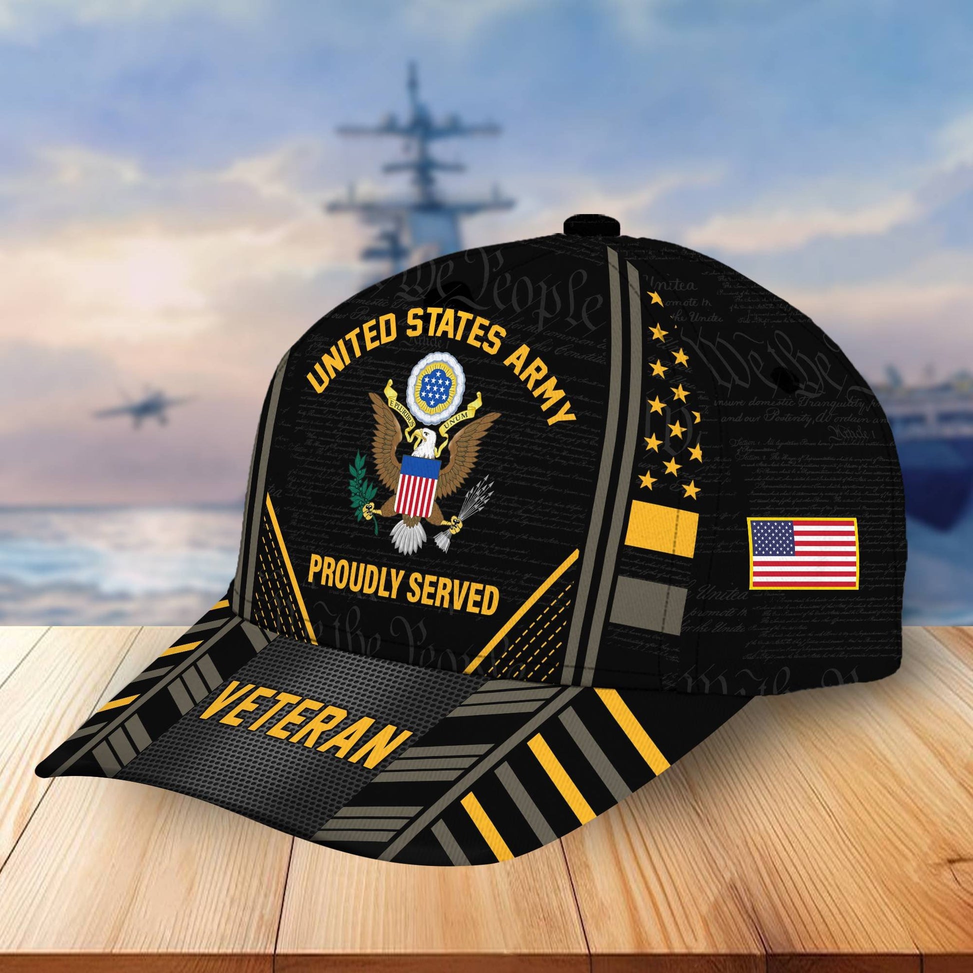 Premium Proudly Served US Veterans Cap, Gifts For Veterans Day BPVC160801