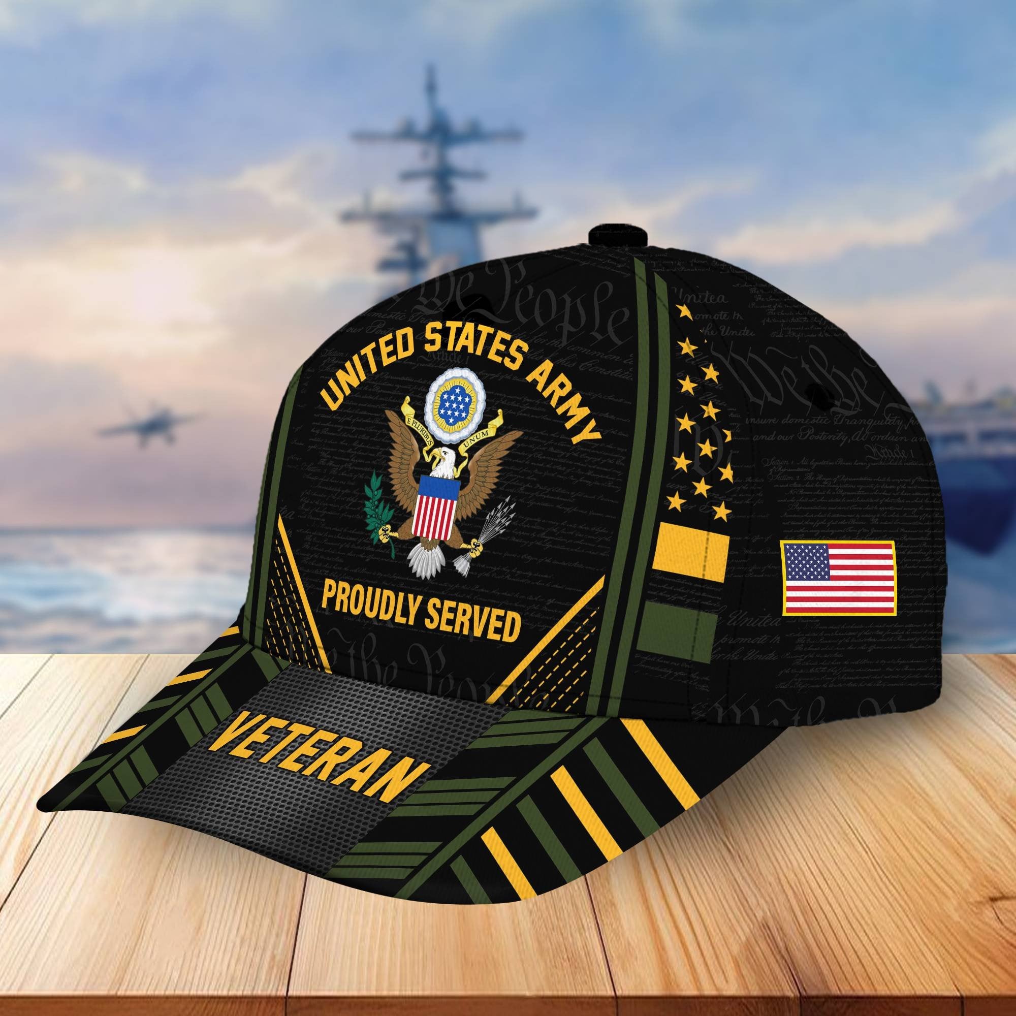 Premium Proudly Served US Veterans Cap, Gifts For Veterans Day BPVC160801