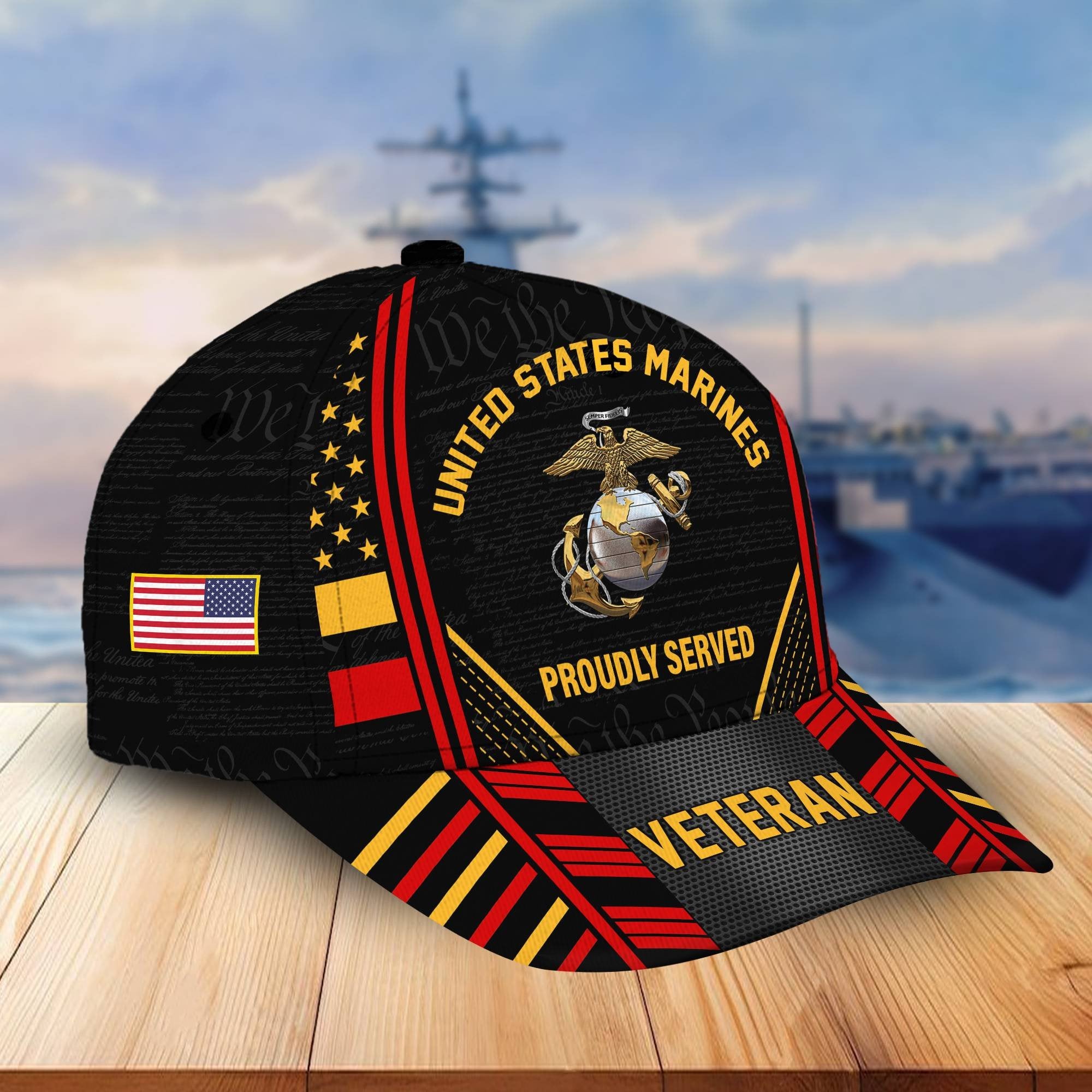 Premium Proudly Served US Veterans Cap, Gifts For Veterans Day BPVC160801