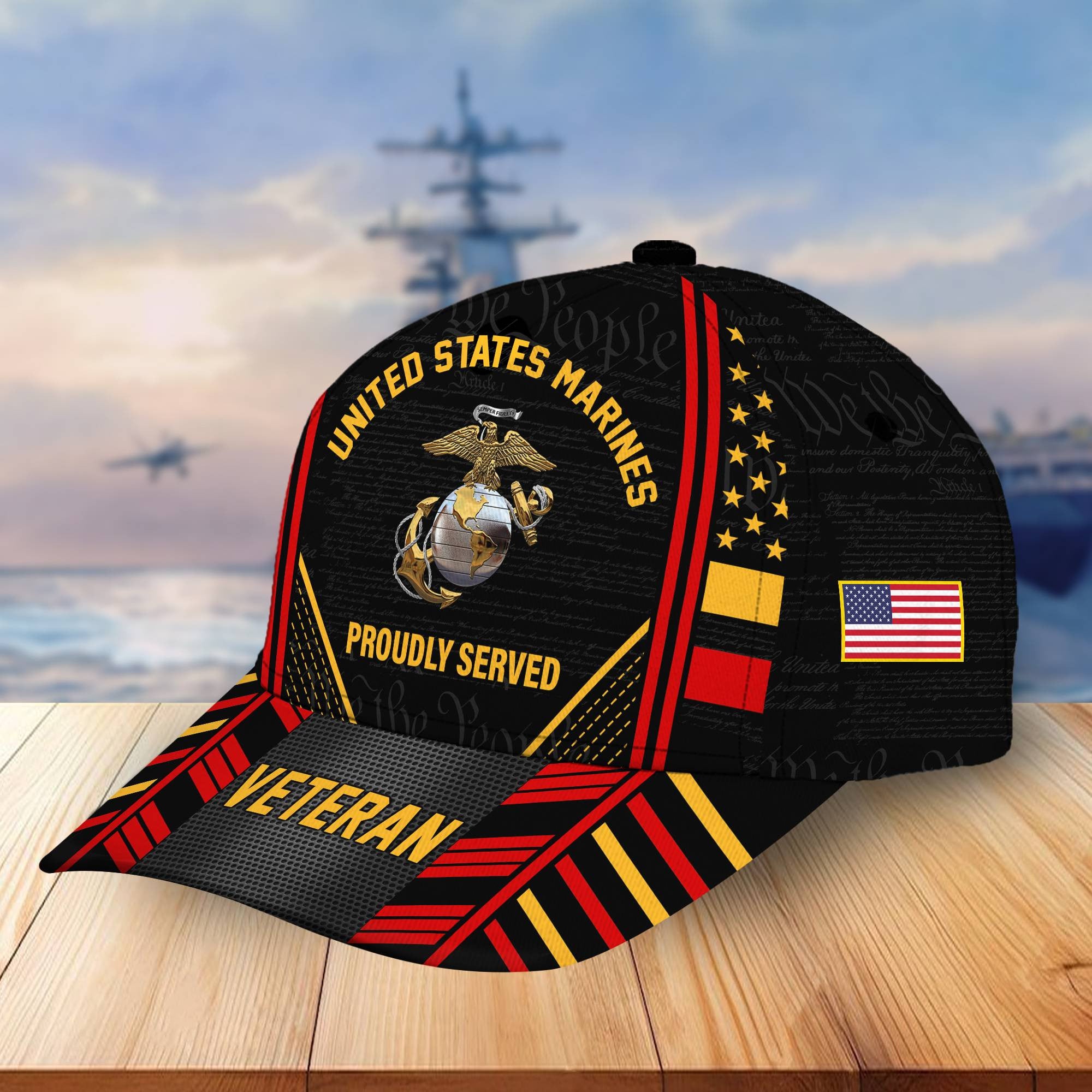 Premium Proudly Served US Veterans Cap, Gifts For Veterans Day BPVC160801