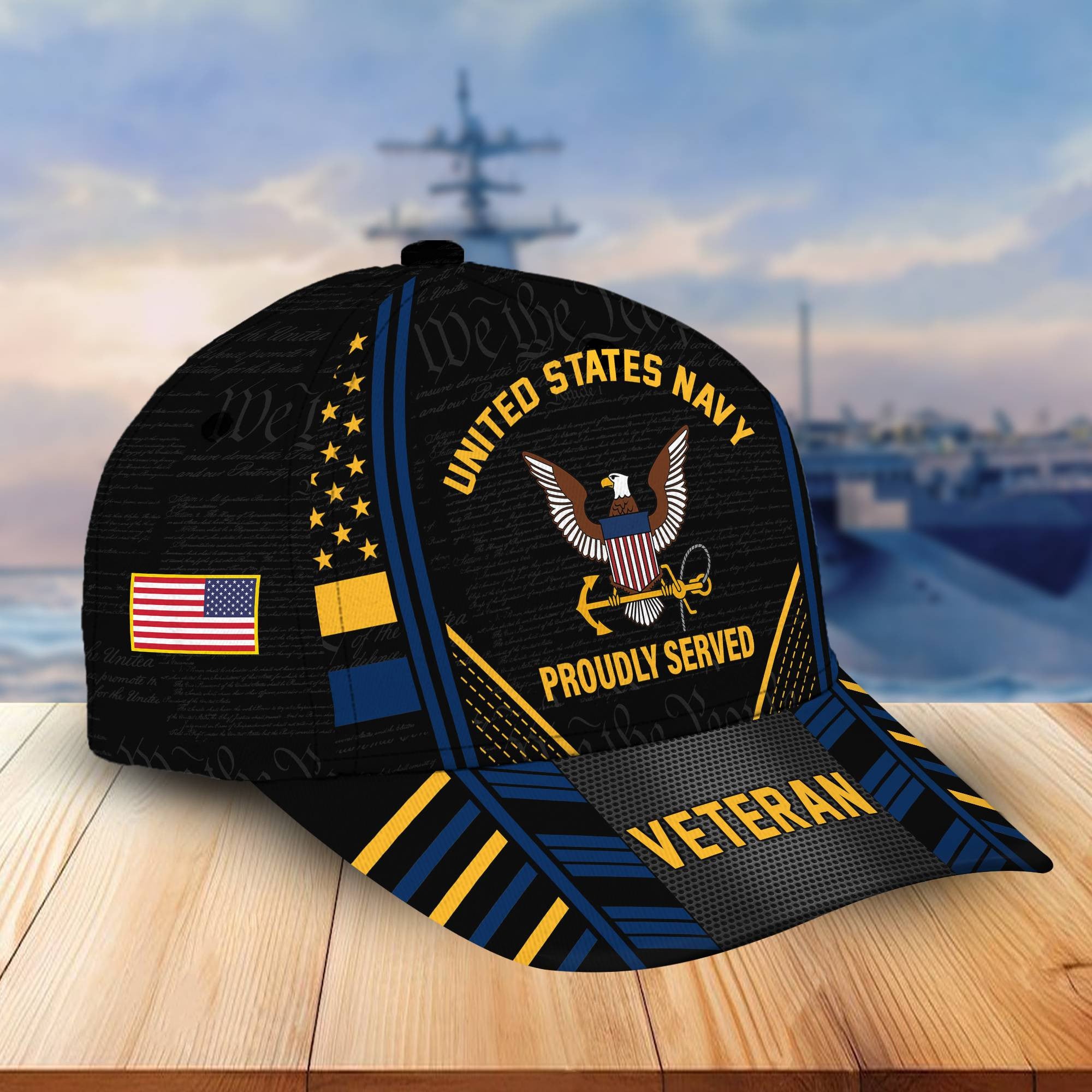 Premium Proudly Served US Veterans Cap, Gifts For Veterans Day BPVC160801
