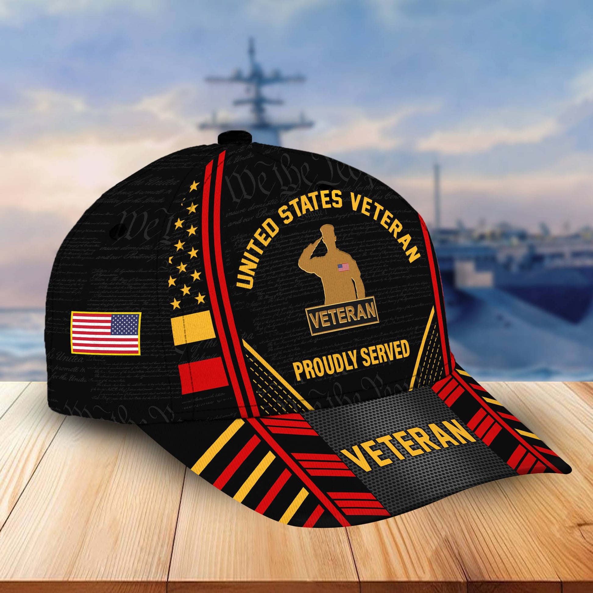 Premium Proudly Served US Veterans Cap, Gifts For Veterans Day BPVC160801