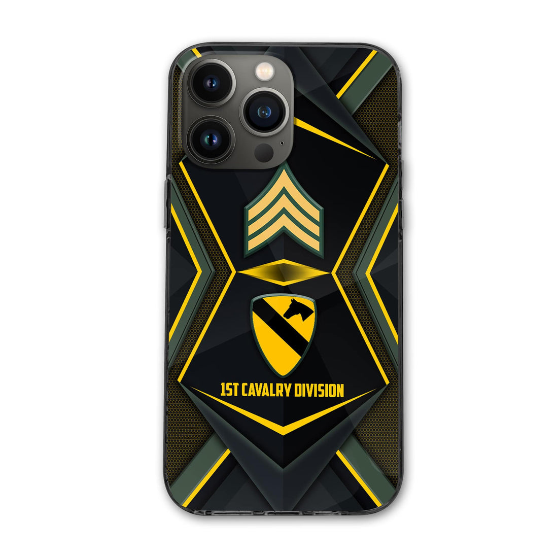 US Army Phone Case, Custom Name, Rank, Gifts For Dad, For Husband, Gifts For Army Veteran VPVC500301