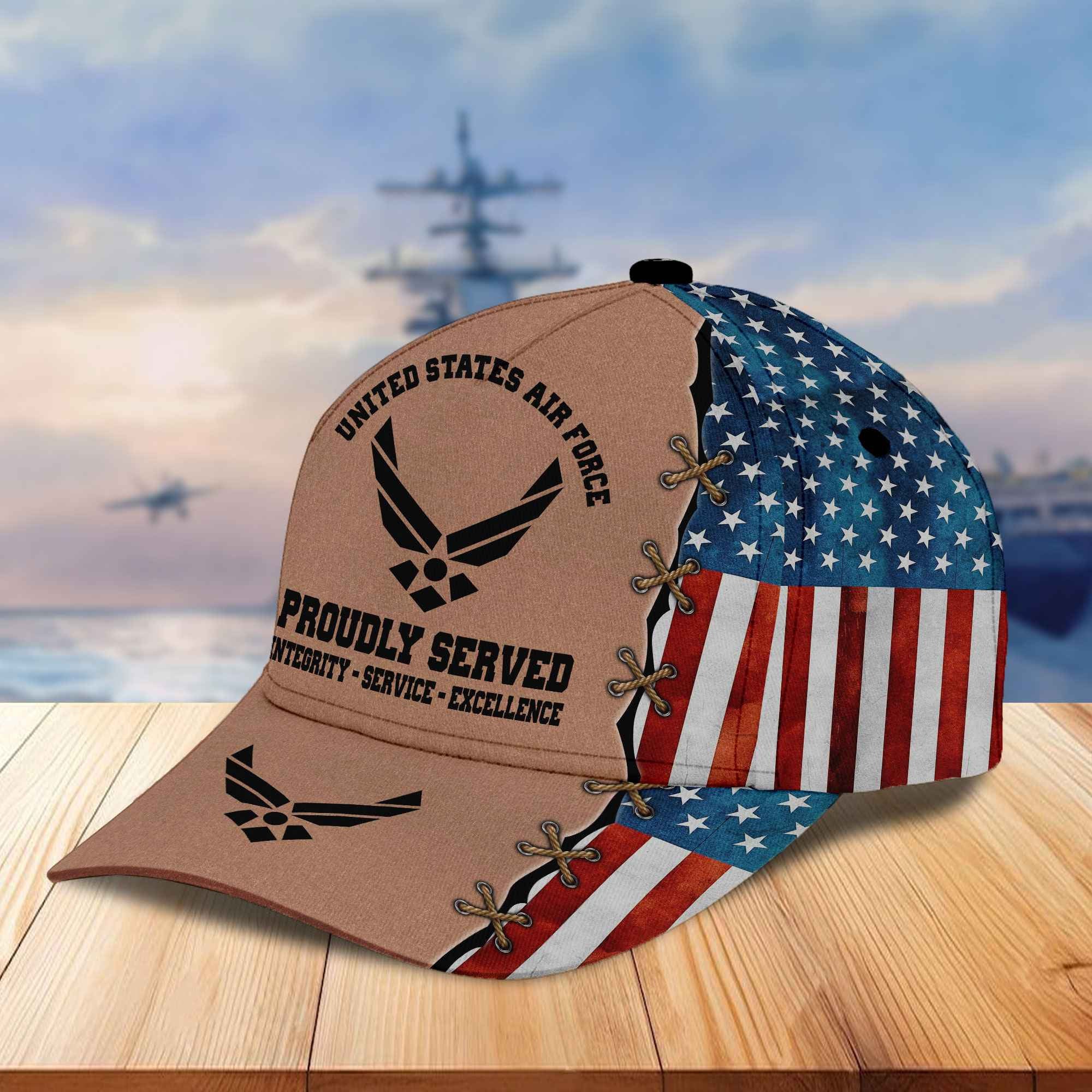 Premium US Veterans Cap, Gifts For Veterans Day APHN140811