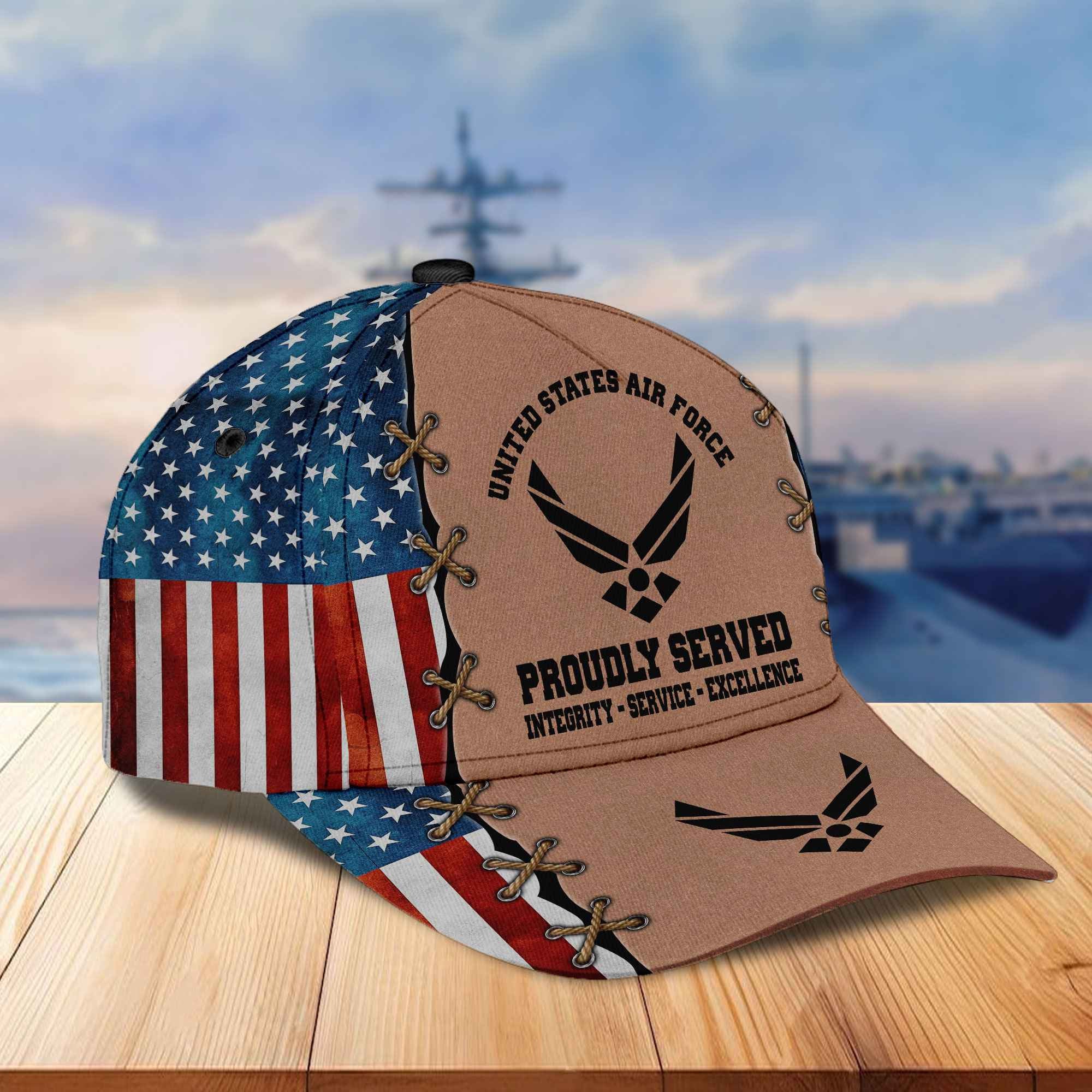 Premium US Veterans Cap, Gifts For Veterans Day APHN140811