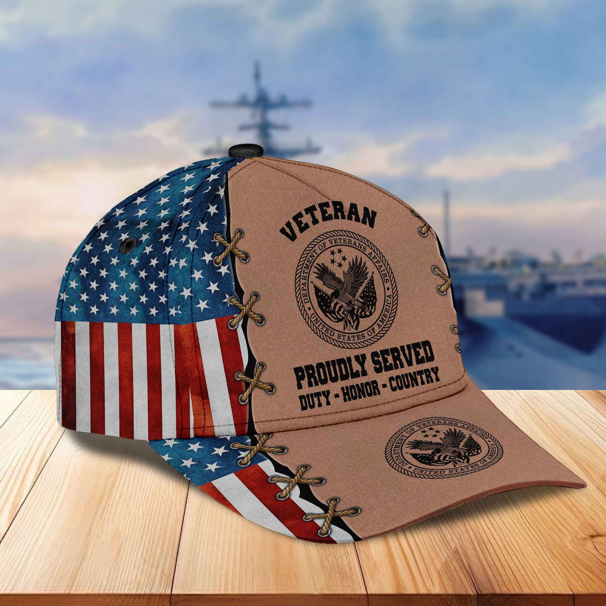 Premium US Veterans Cap, Gifts For Veterans Day APHN140811