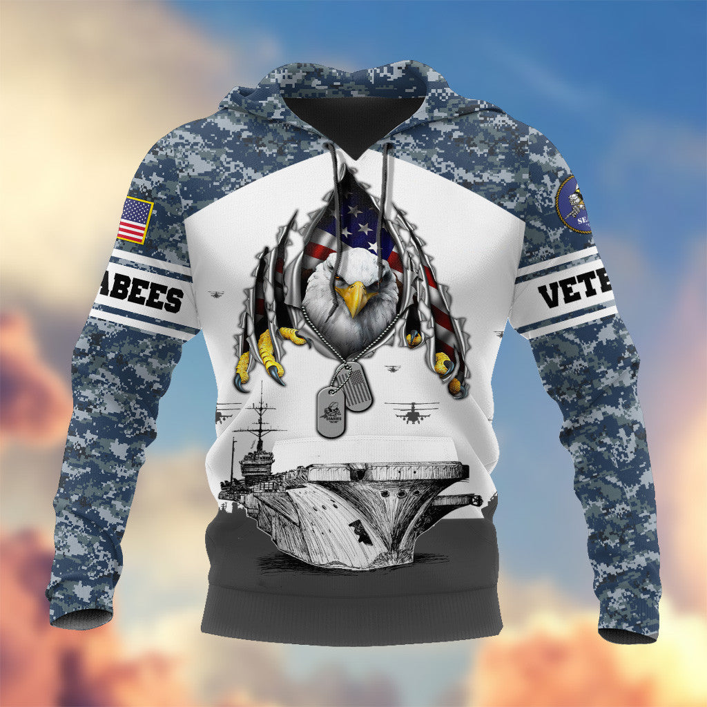 Premium Proudly Served US Veteran Hoodie, Gifts For Veterans Day, Gifts For Dad, Gifts For Husband APHN150812