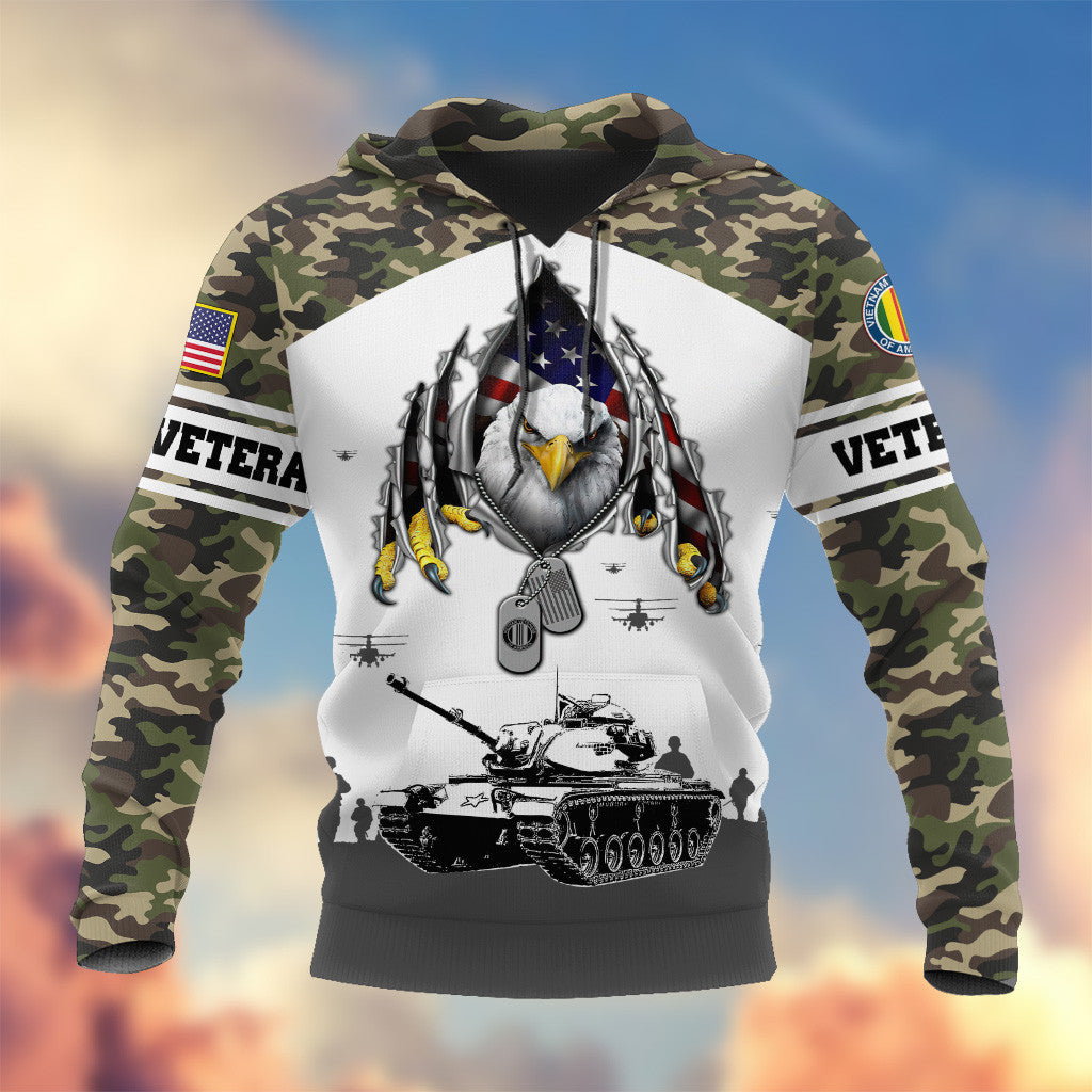 Premium Proudly Served US Veteran Hoodie, Gifts For Veterans Day, Gifts For Dad, Gifts For Husband APHN150812