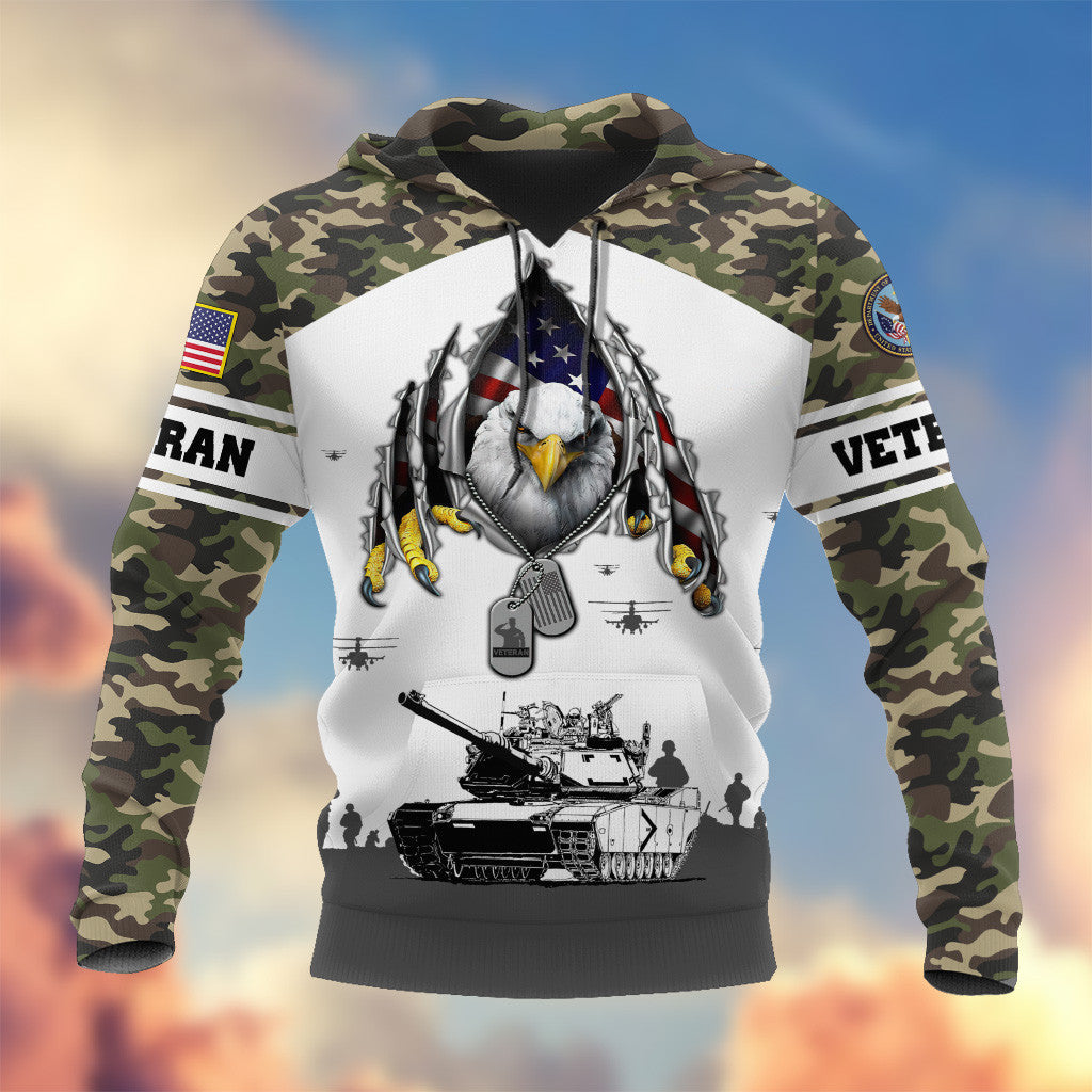 Premium Proudly Served US Veteran Hoodie, Gifts For Veterans Day, Gifts For Dad, Gifts For Husband APHN150812