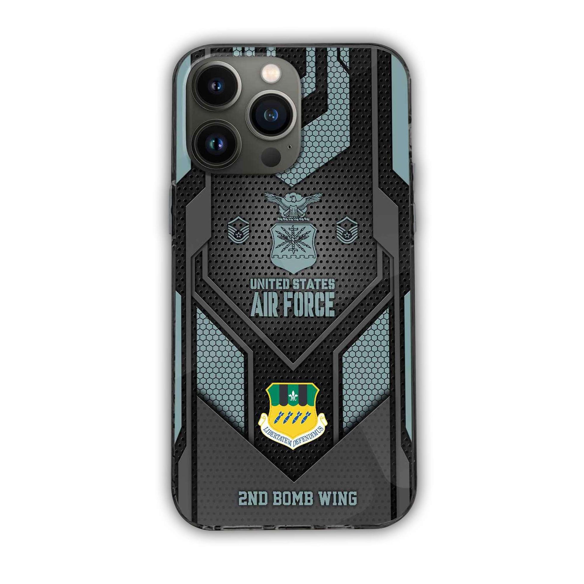Premium Custom Name, Rank USAF Veteran Phone Case, Gifts For Air Force Veteran VPVC500204